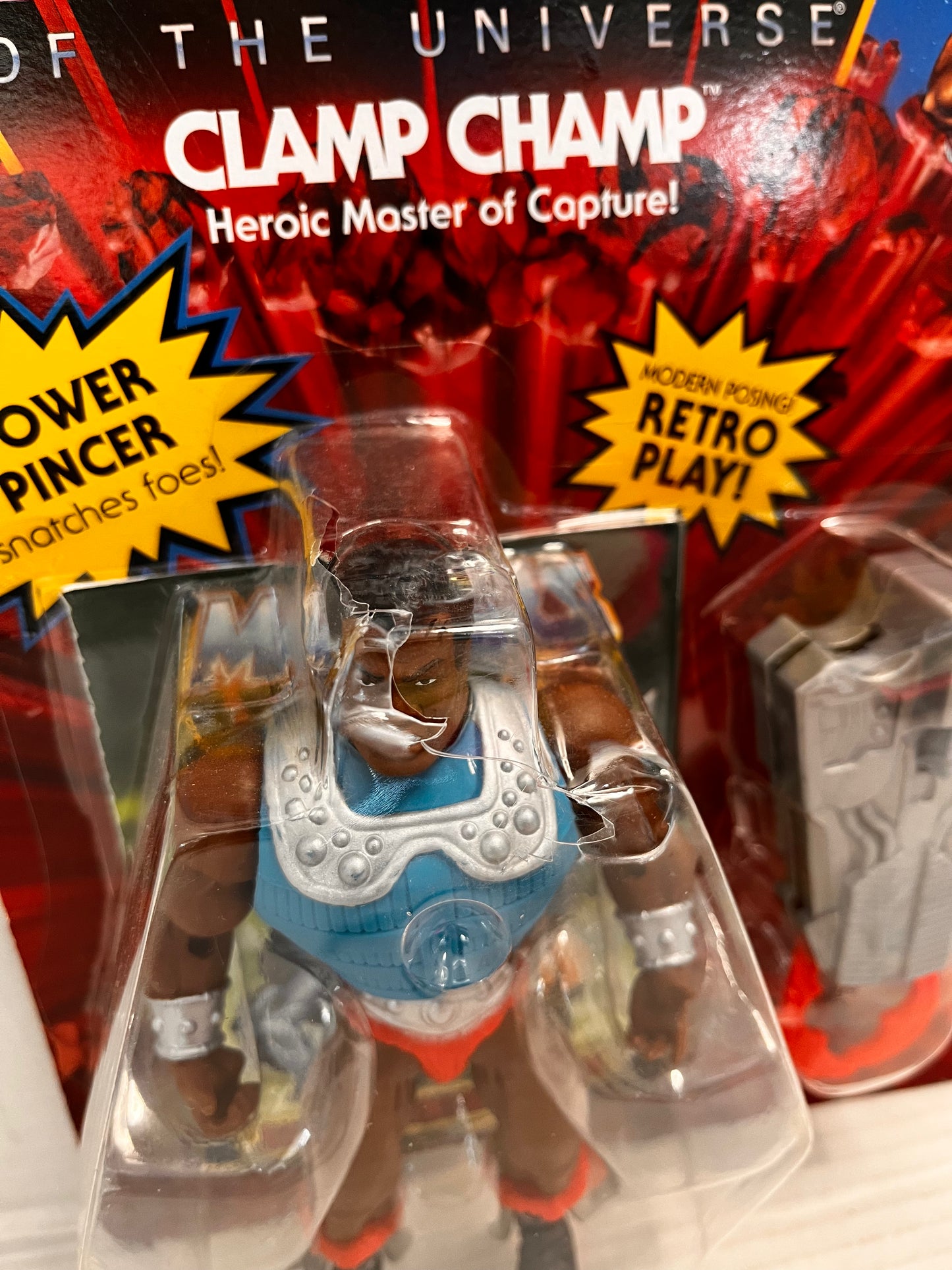 Masters of the Universe Origins Clamp Champ Deluxe Figure - Damaged Pkg