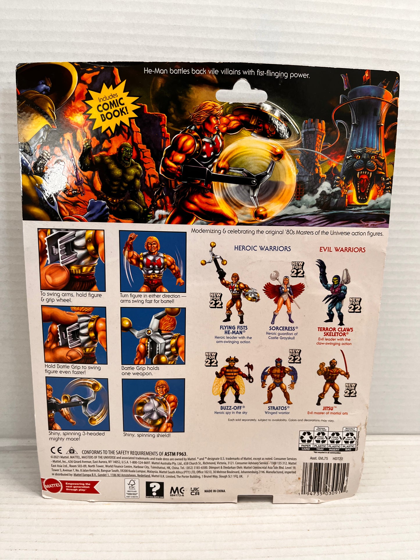MOTU Flying Fists He-Man Masters of the Universe - New