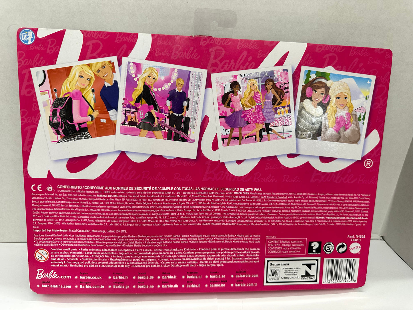 2011 BARBIE FASHIONISTAS - 3 outfits NIB