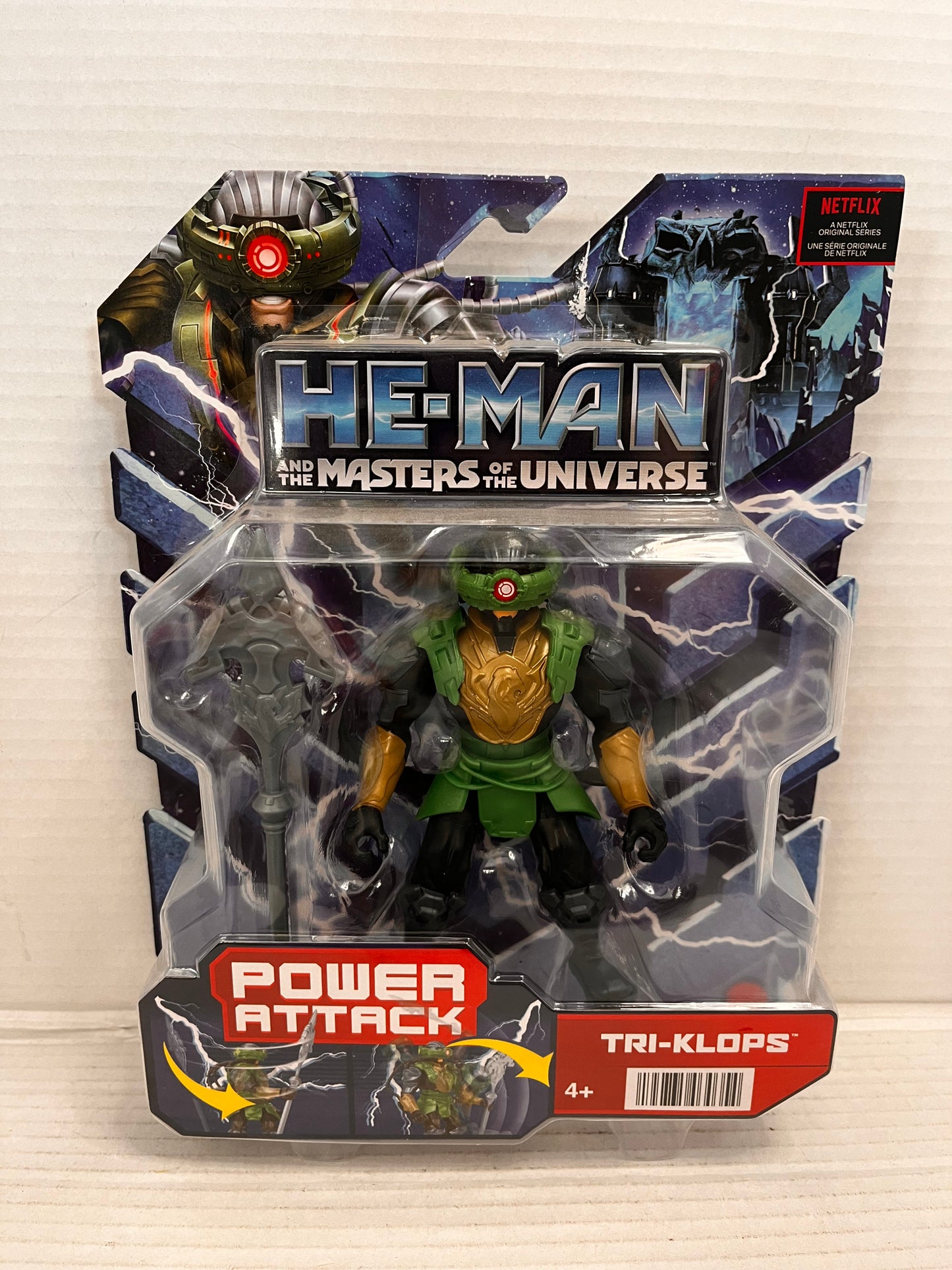 He-Man and MOTU Tri-Klops Power Attack Action Figure Netflix