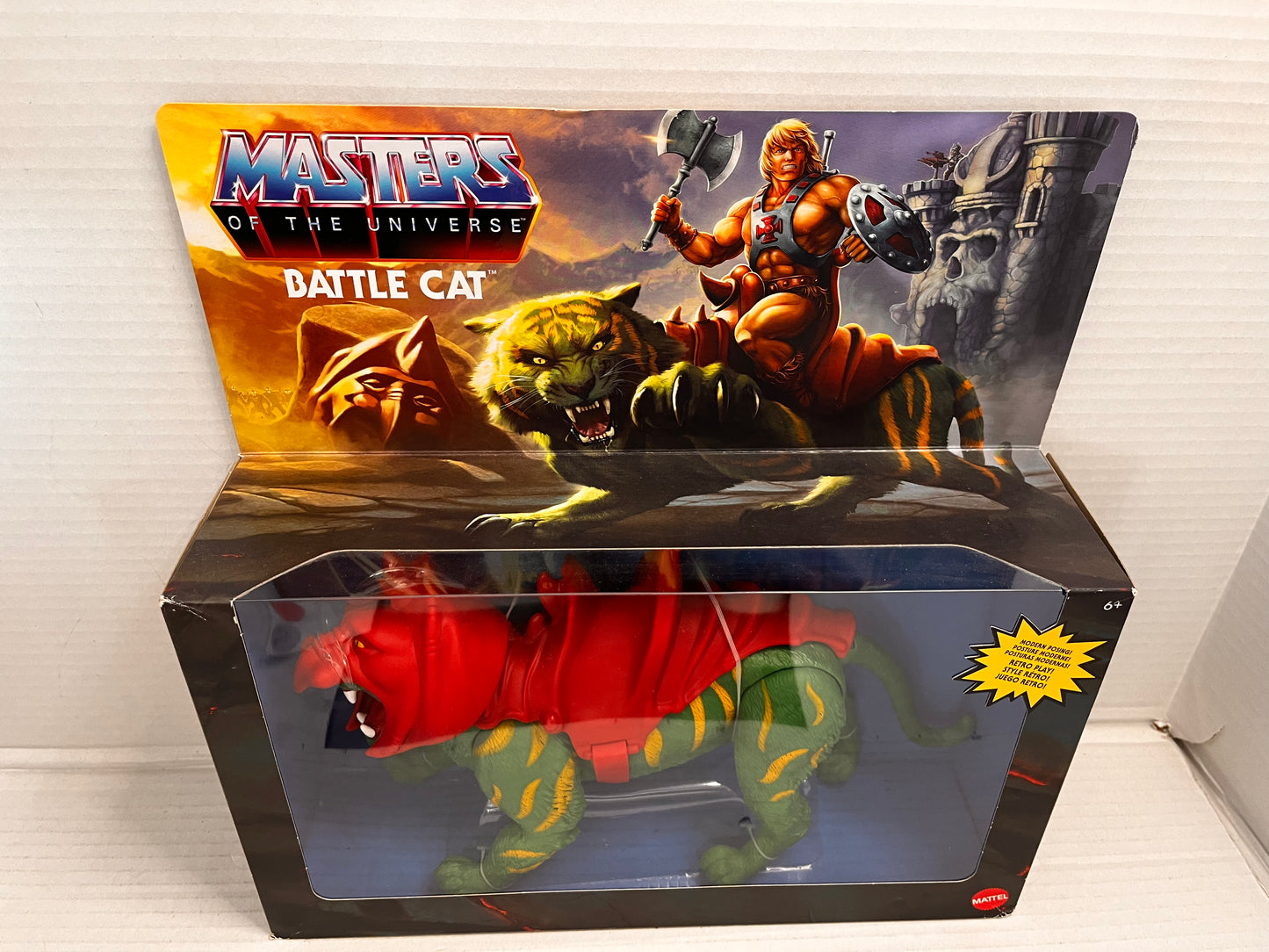 Masters of the Universe Origins BATTLE CAT HEROIC HE-MAN Mattel Retro Play