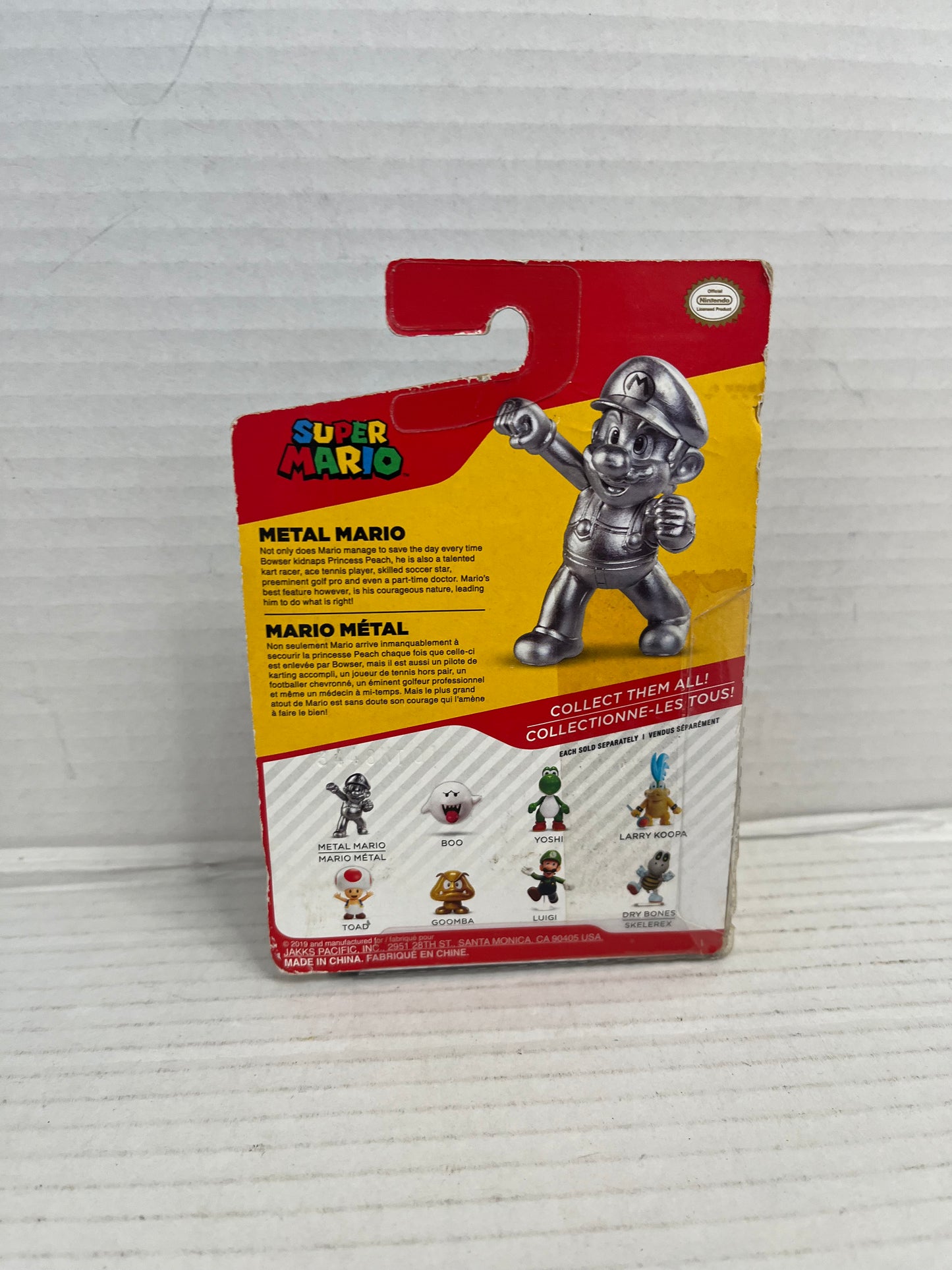 JAKKS Pacific Nintendo Super Mario METAL MARIO Action Figure 2019