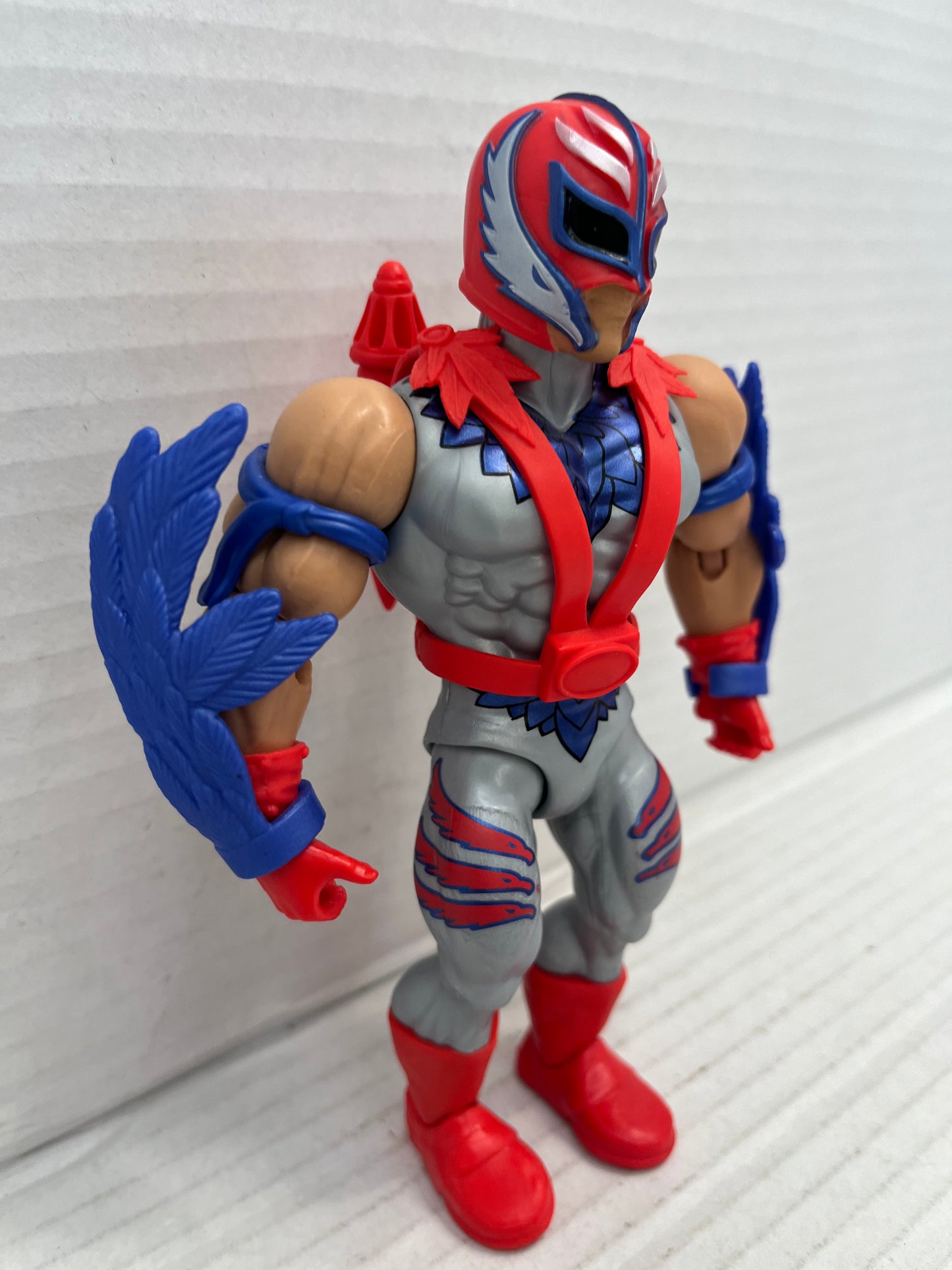 Mattel Masters of The WWE Universe Rey Mysterio MOTU Action Figure Loose Comp