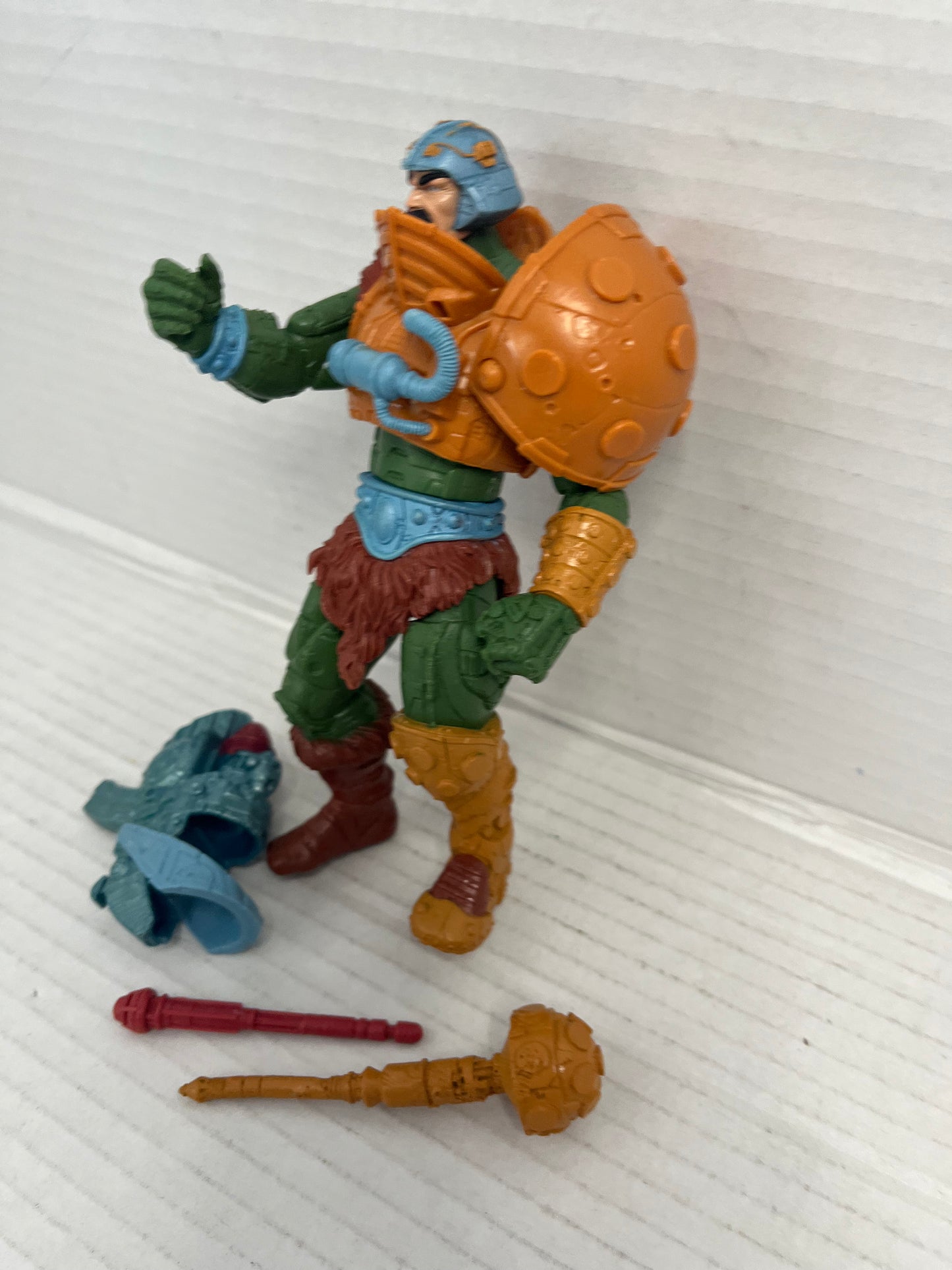 MOTU, Man-At-Arms, 200x, complete, He-Man figure, Masters of the Universe, mace