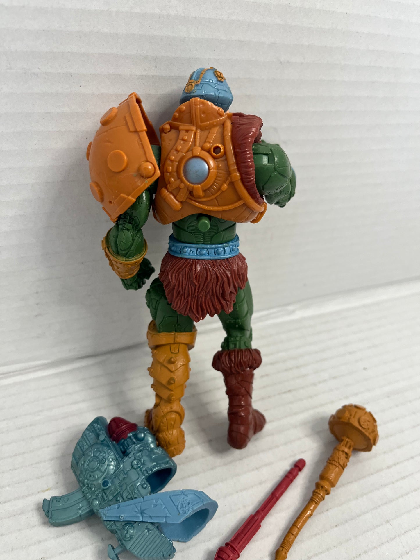 MOTU, Man-At-Arms, 200x, complete, He-Man figure, Masters of the Universe, mace