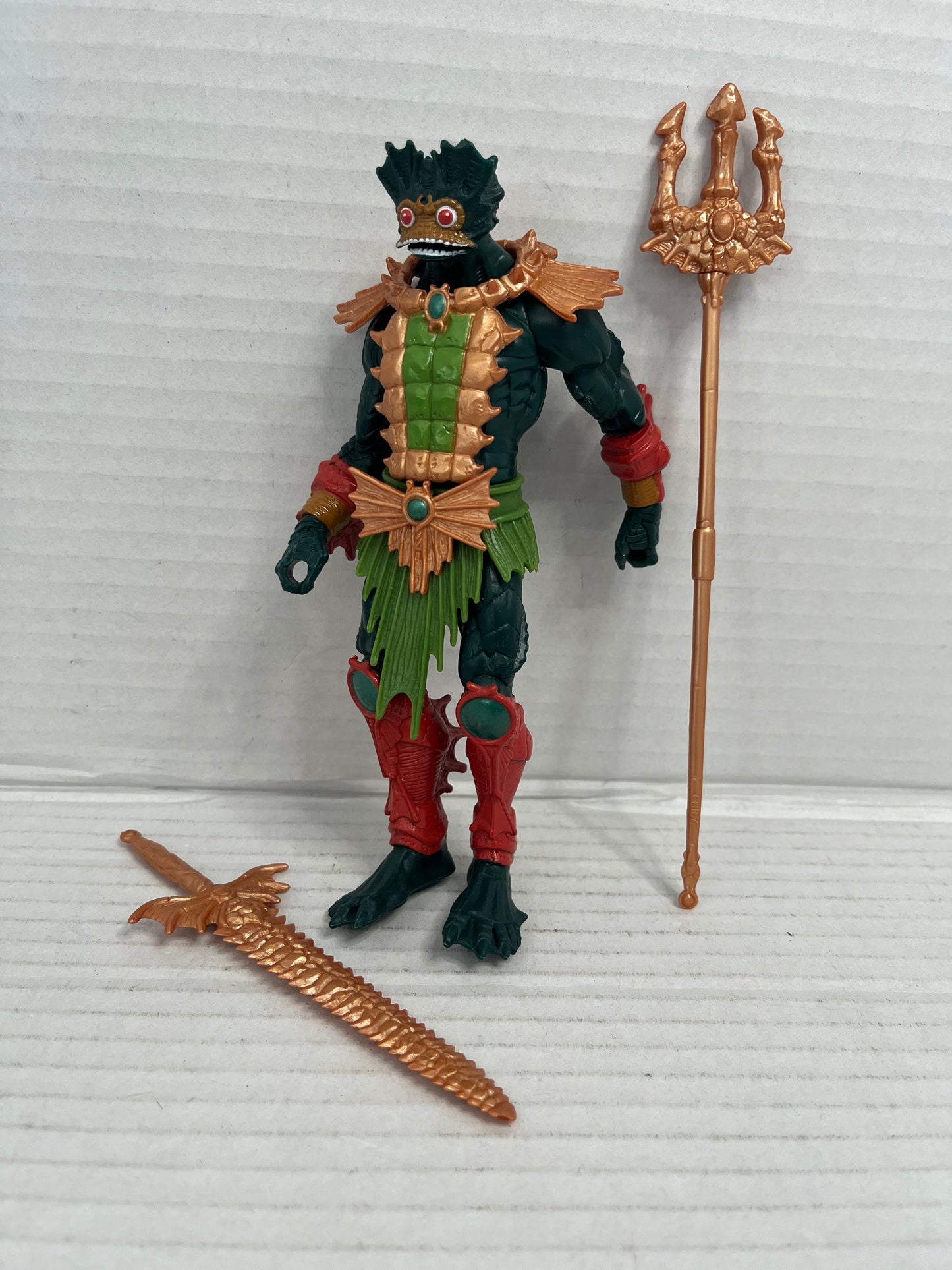 Masters Of The Universe MOTU 200x MERMAN He-Man Armor COPPER VARIANT