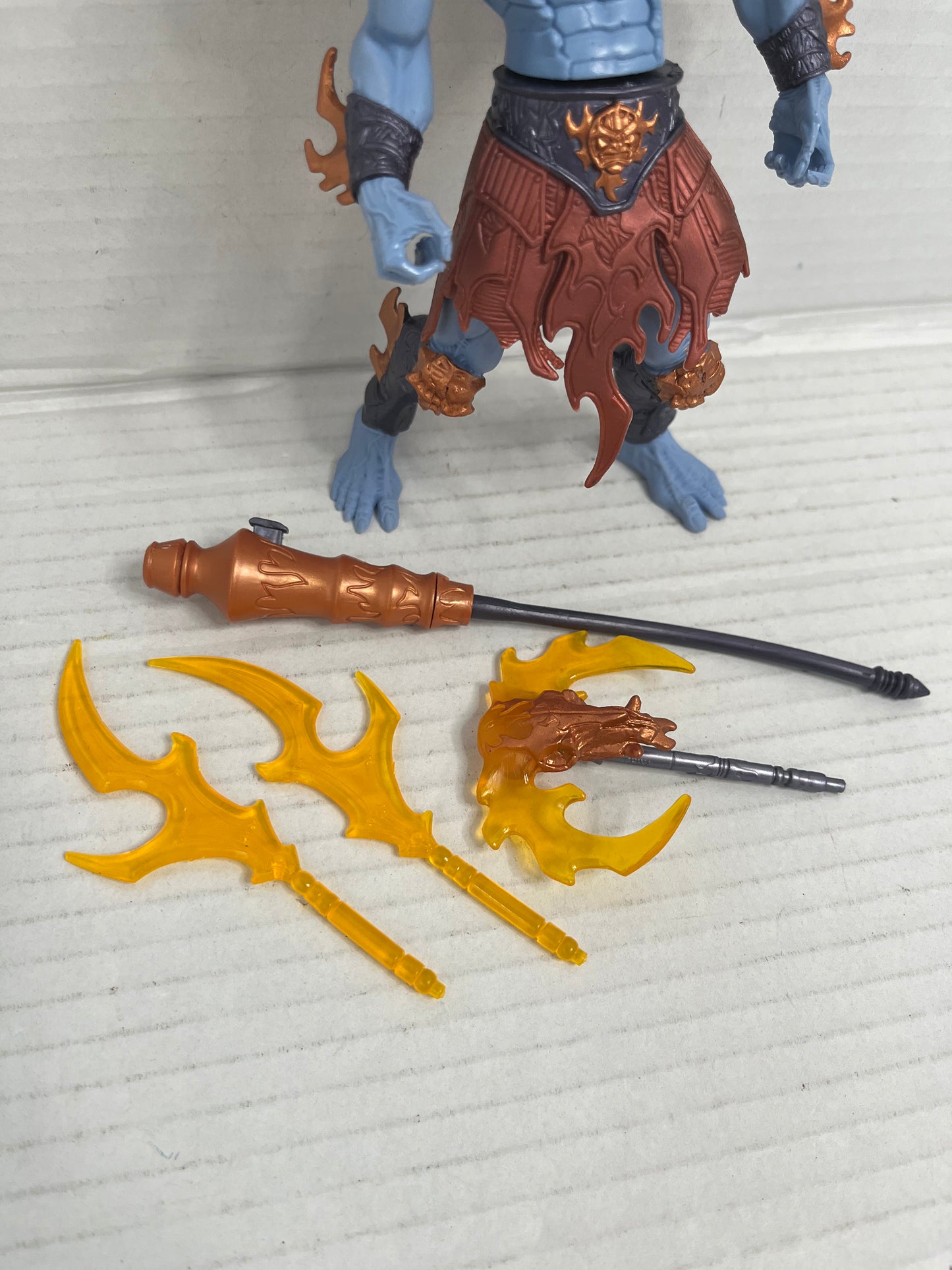 MOTU FIRE ARMOR SKELETOR 200x Complete Loose Figure