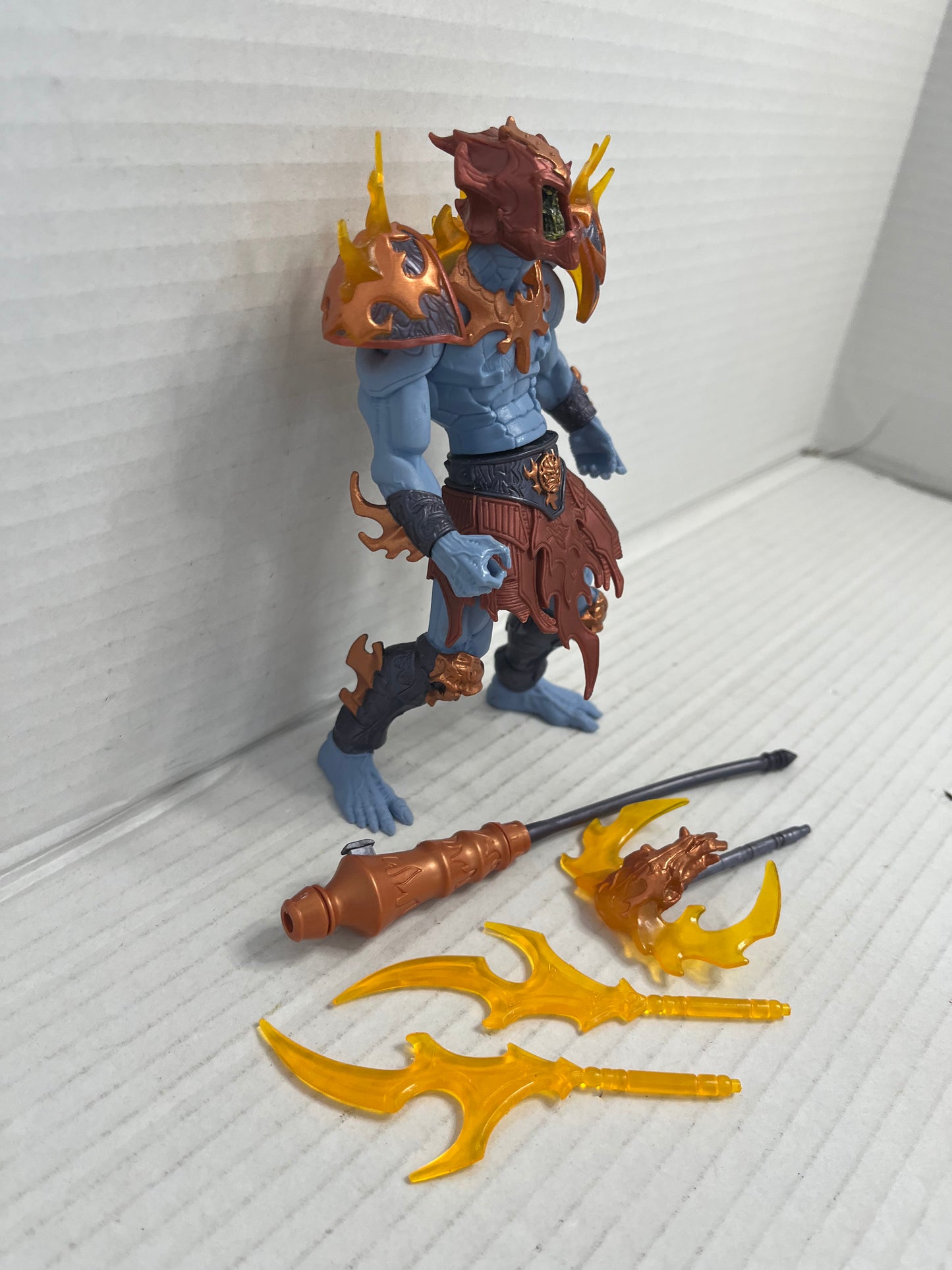 MOTU FIRE ARMOR SKELETOR 200x Complete Loose Figure