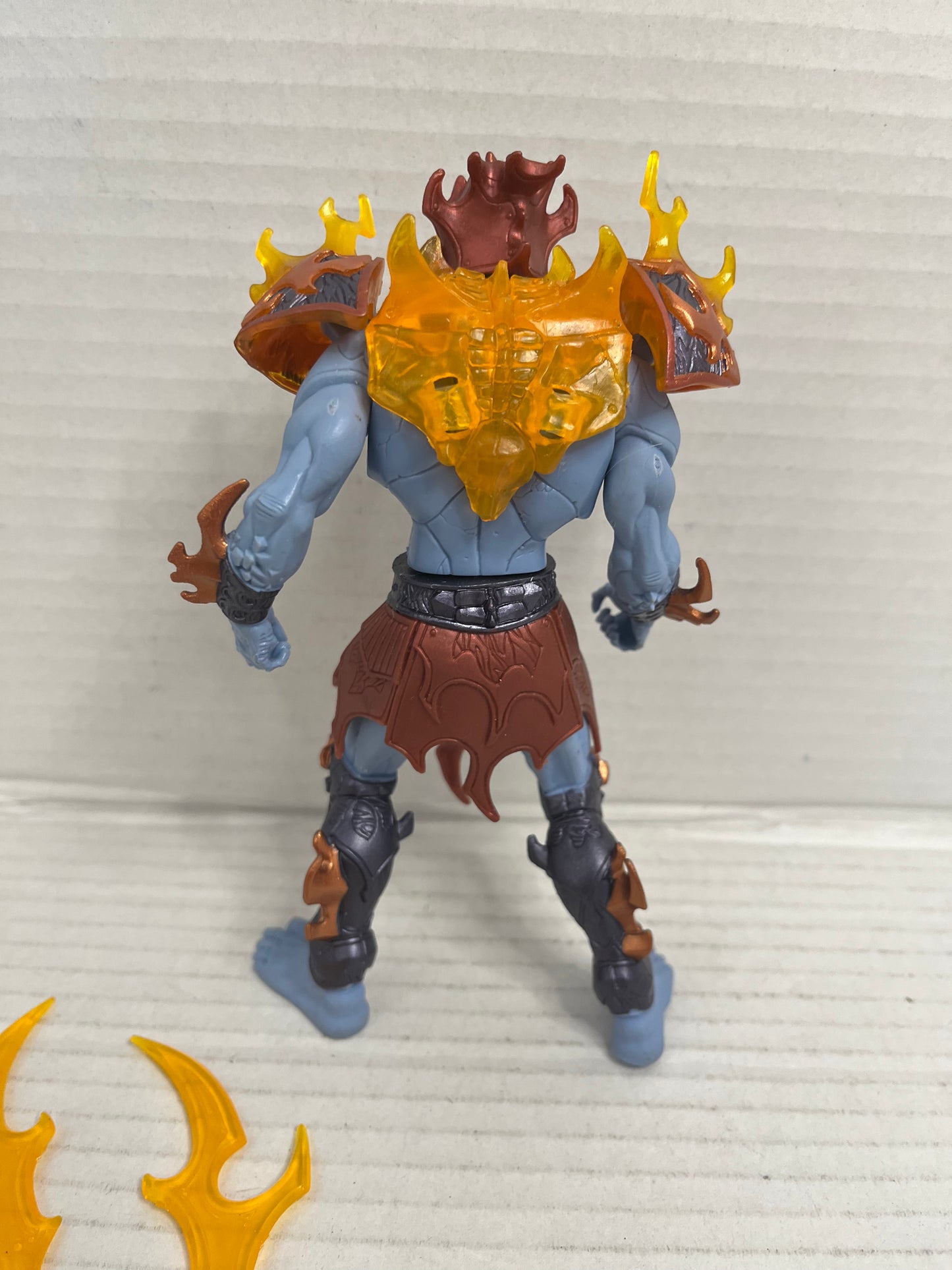 MOTU FIRE ARMOR SKELETOR 200x Complete Loose Figure