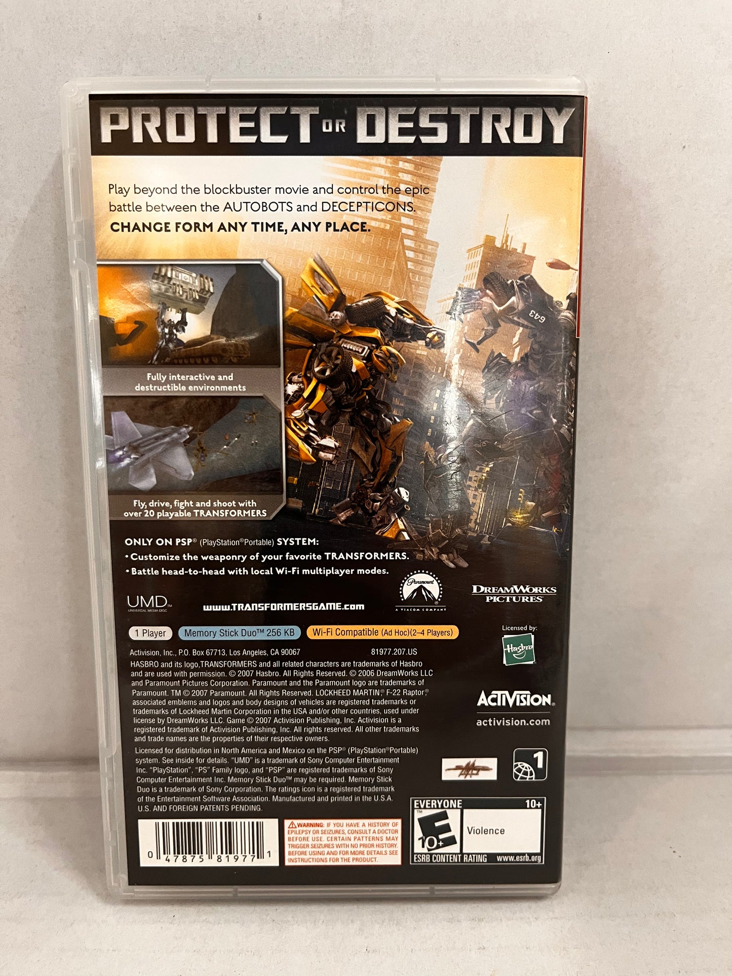 Transformers: The Game (CIB) PSP Greatest Hits