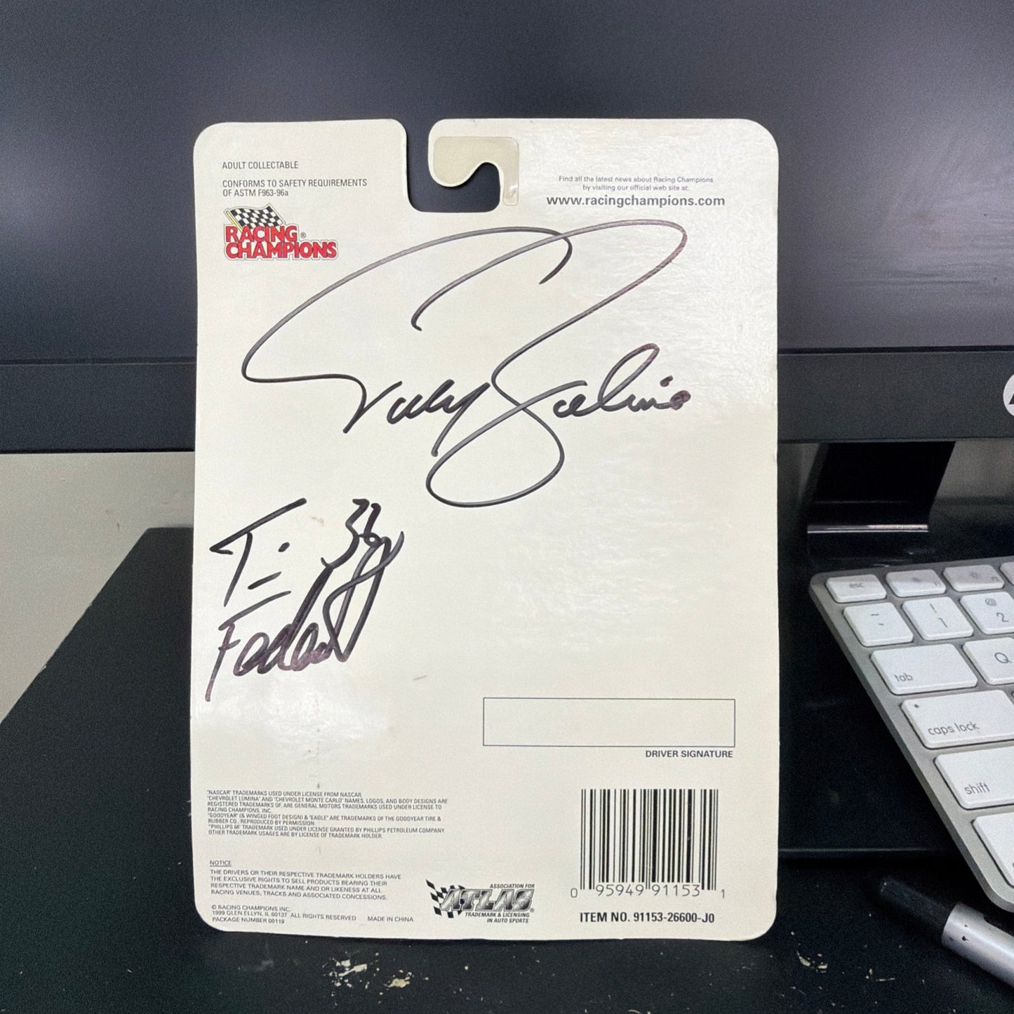 1999 Racing Champions Limited Edition Phillips 66 1:64 Die-cast Car, autograph