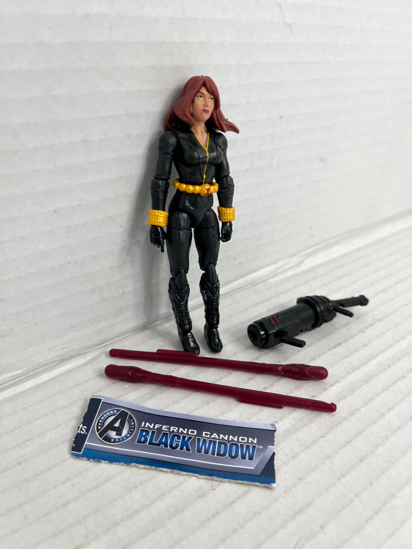 Hasbro Marvel Avengers Assemble Inferno Cannon Black Widow 3.75" Figure Complete