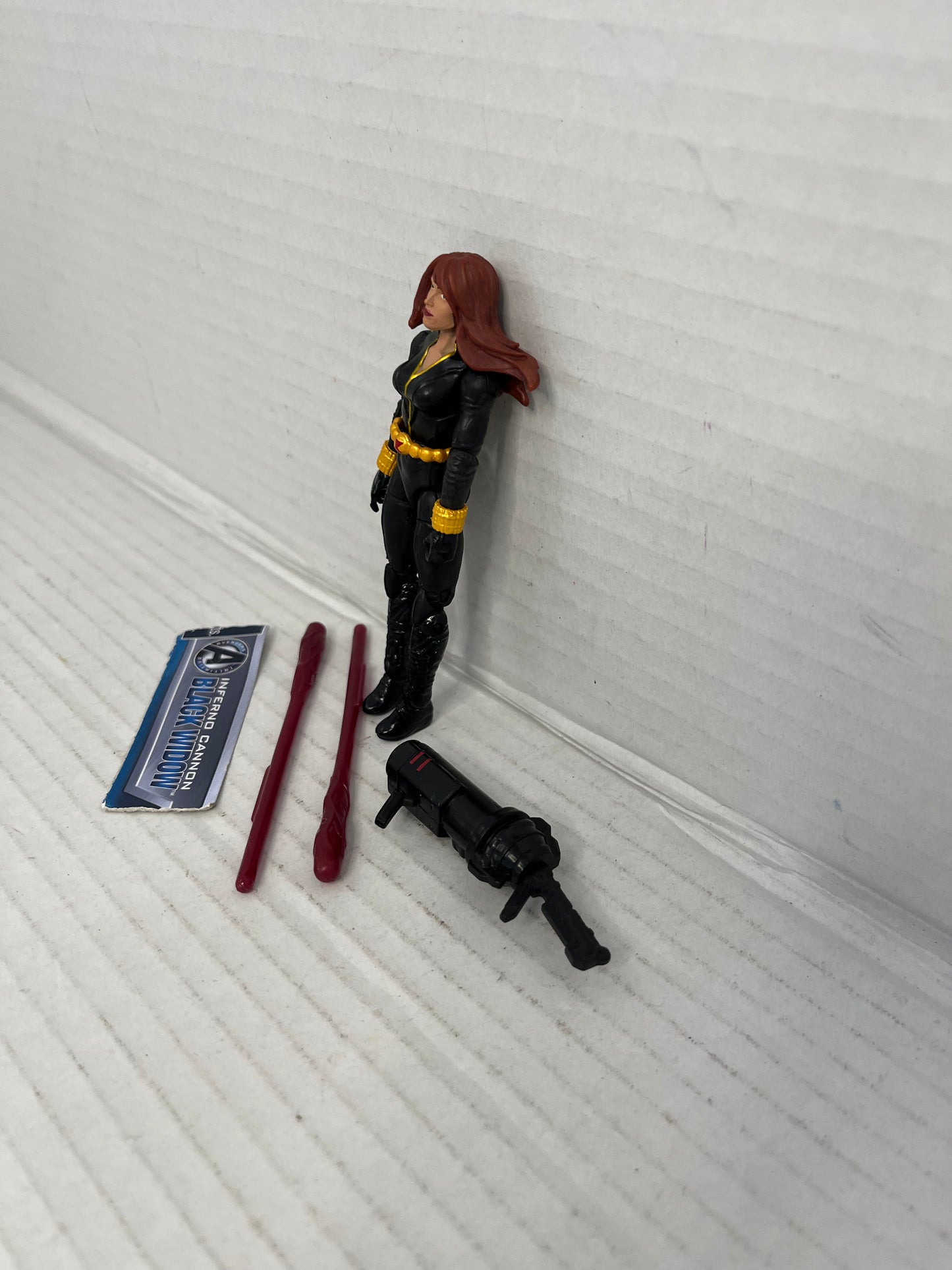 Hasbro Marvel Avengers Assemble Inferno Cannon Black Widow 3.75" Figure Complete