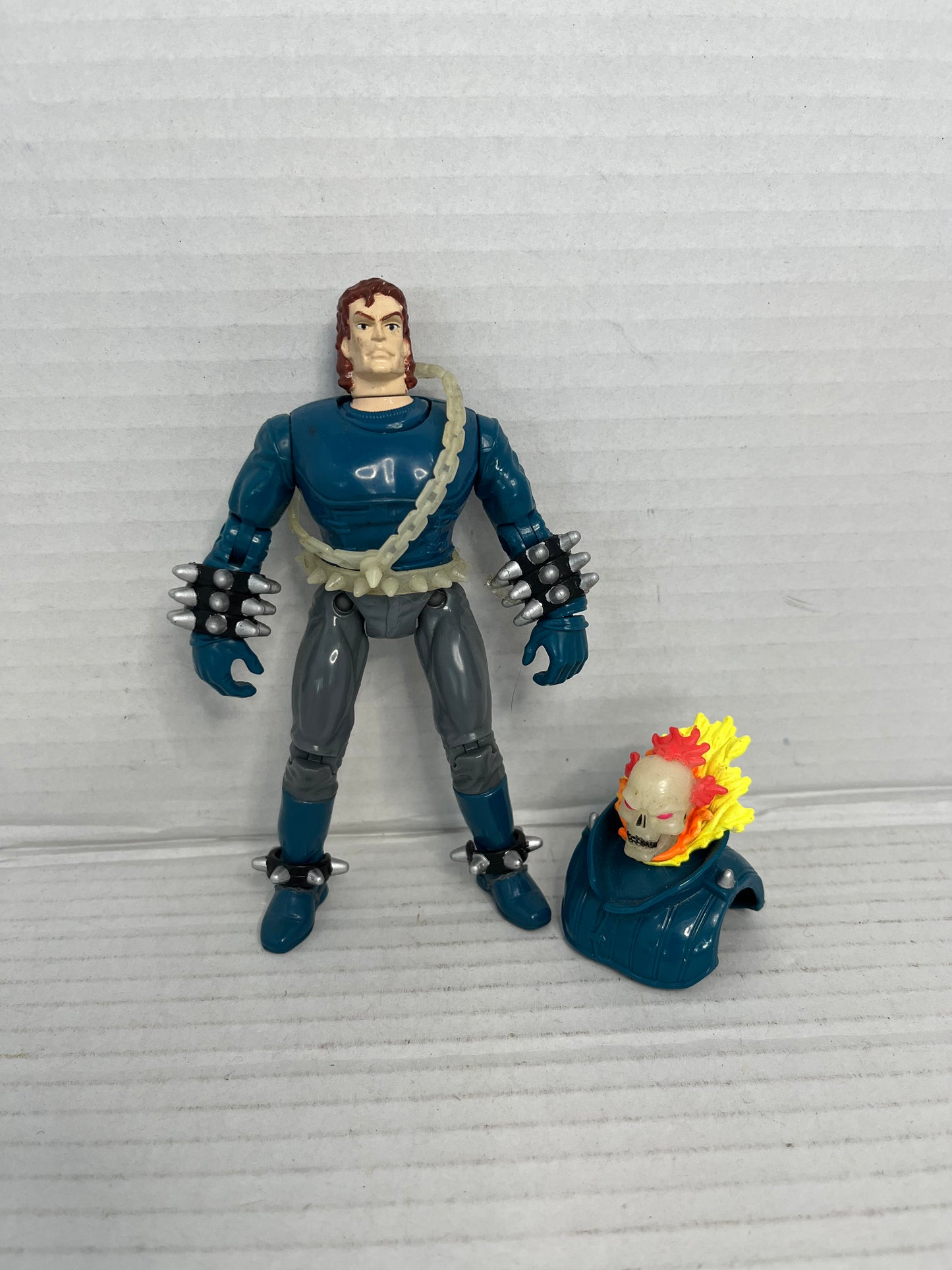 1995 Marvel Comics Toy Biz Ghost Rider II with Glow In The Dark Loose Complete