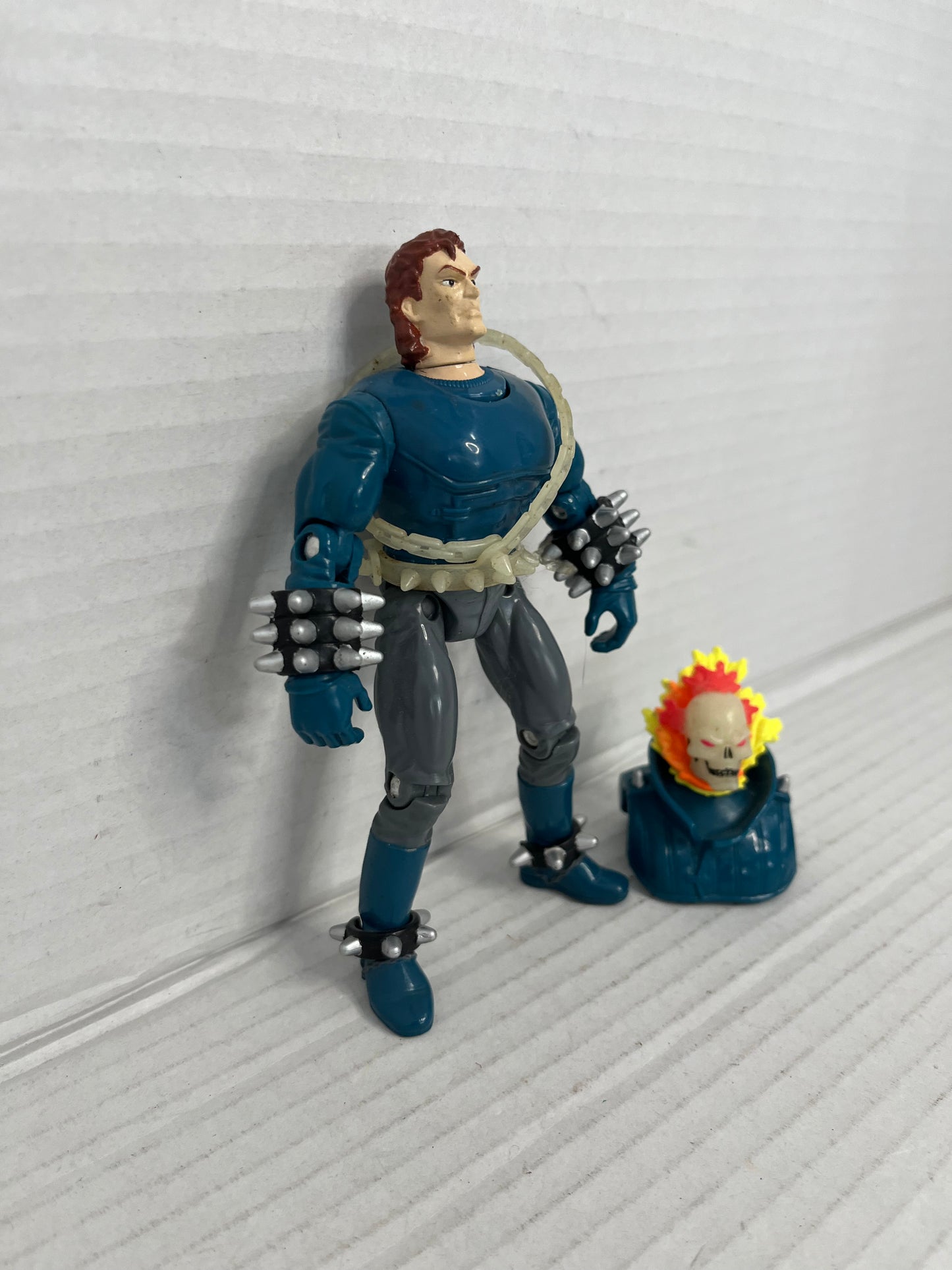 1995 Marvel Comics Toy Biz Ghost Rider II with Glow In The Dark Loose Complete