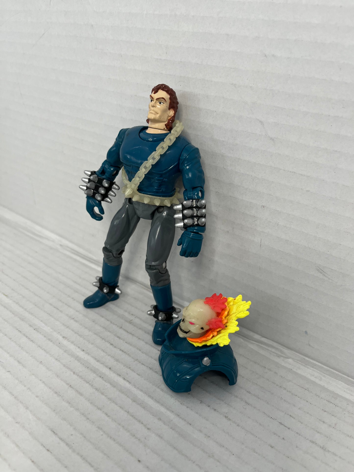 1995 Marvel Comics Toy Biz Ghost Rider II with Glow In The Dark Loose Complete