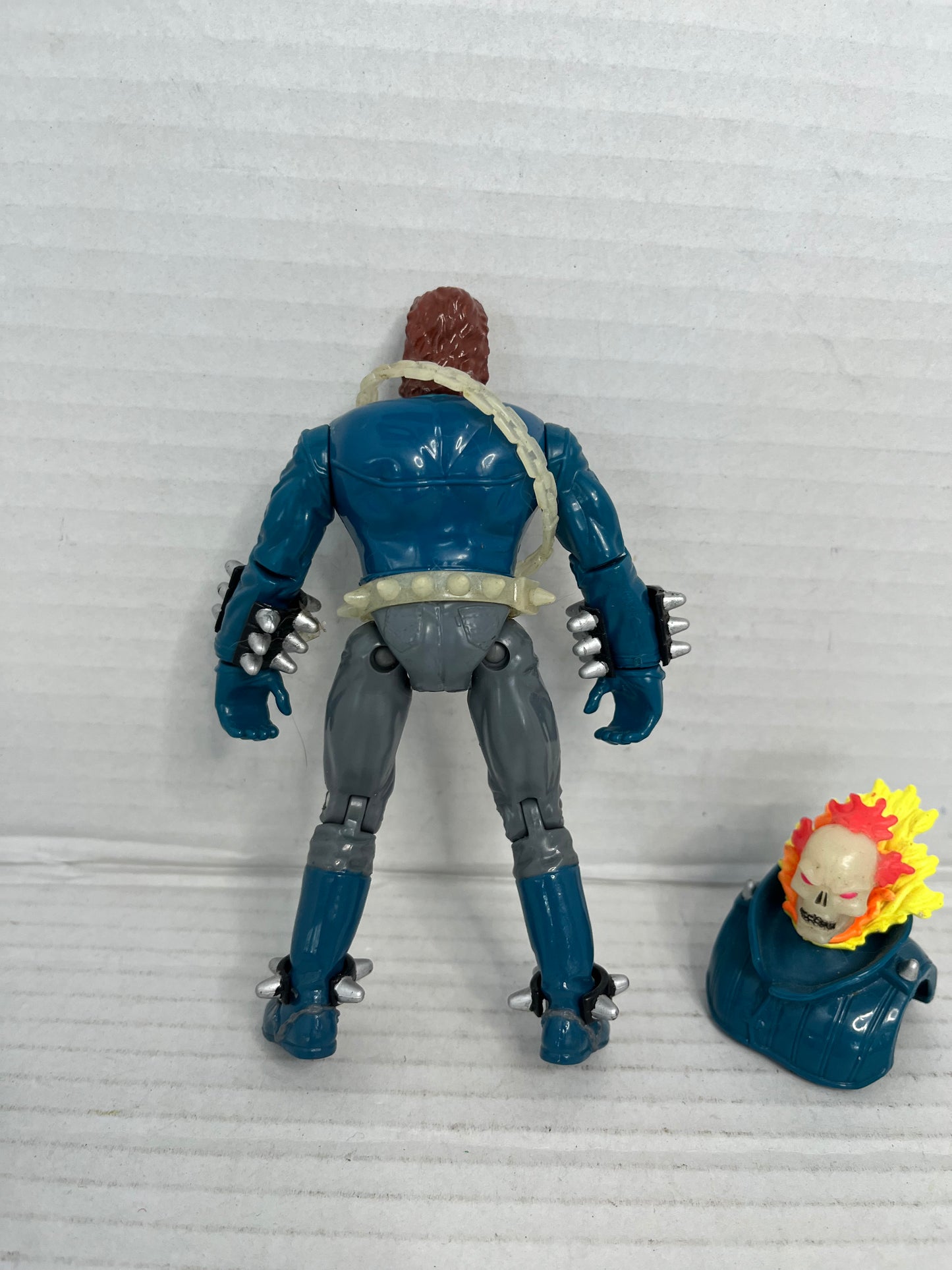 1995 Marvel Comics Toy Biz Ghost Rider II with Glow In The Dark Loose Complete
