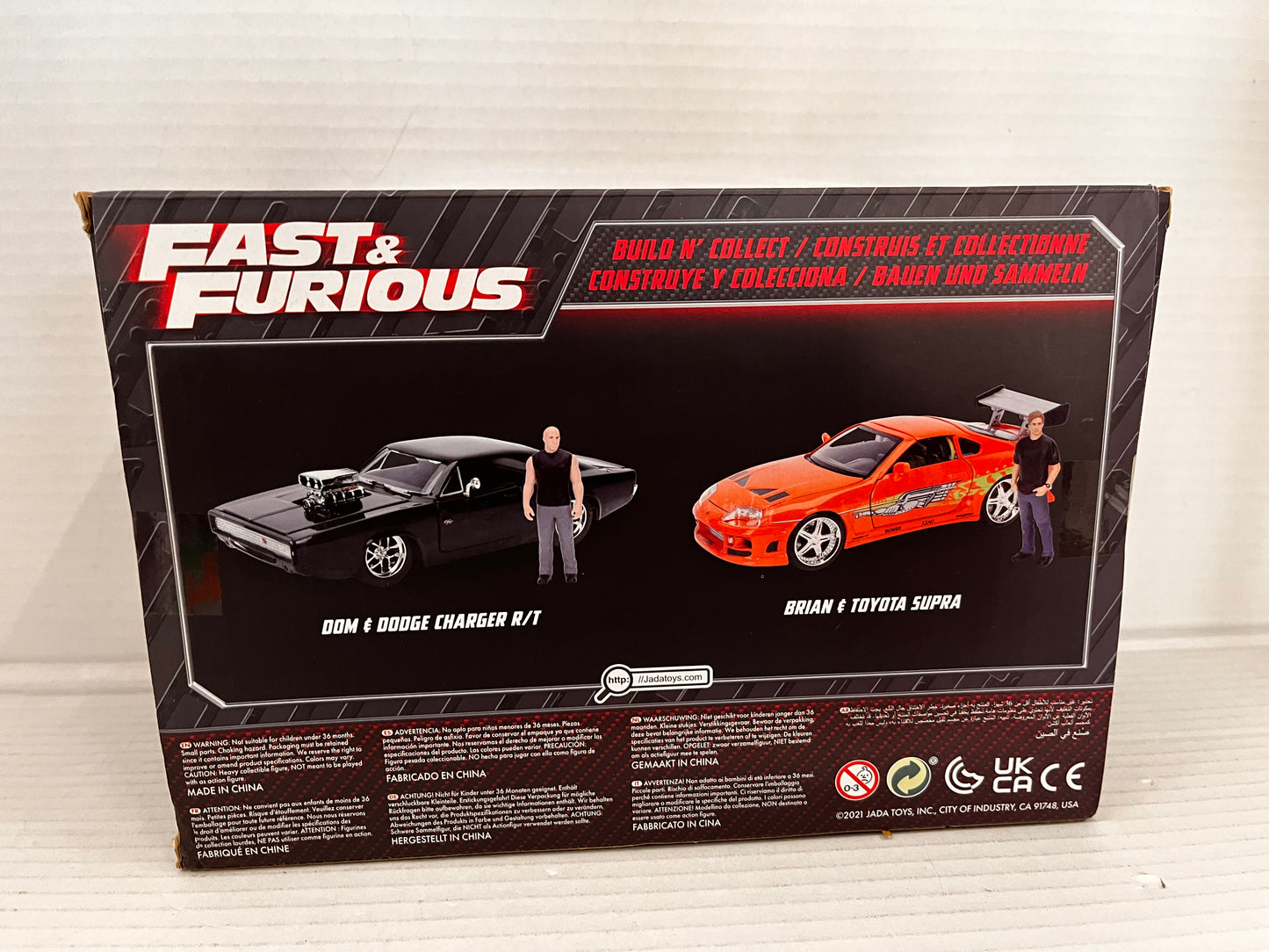 Jada Toys - 1:24 Fast & Furious 1 - Brian's Toyota Supra Build N Collect Sealed