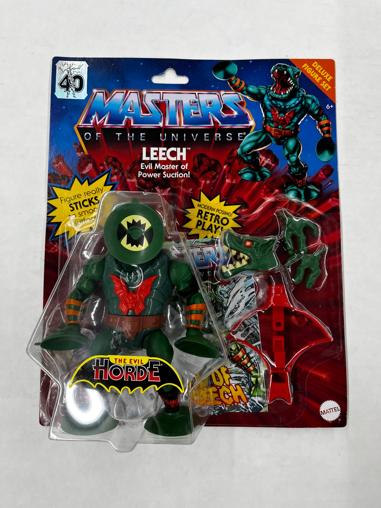 Masters Of The Universe Leech Deluxe Unpunched 40th Anniversary MOTU Mattel 2022