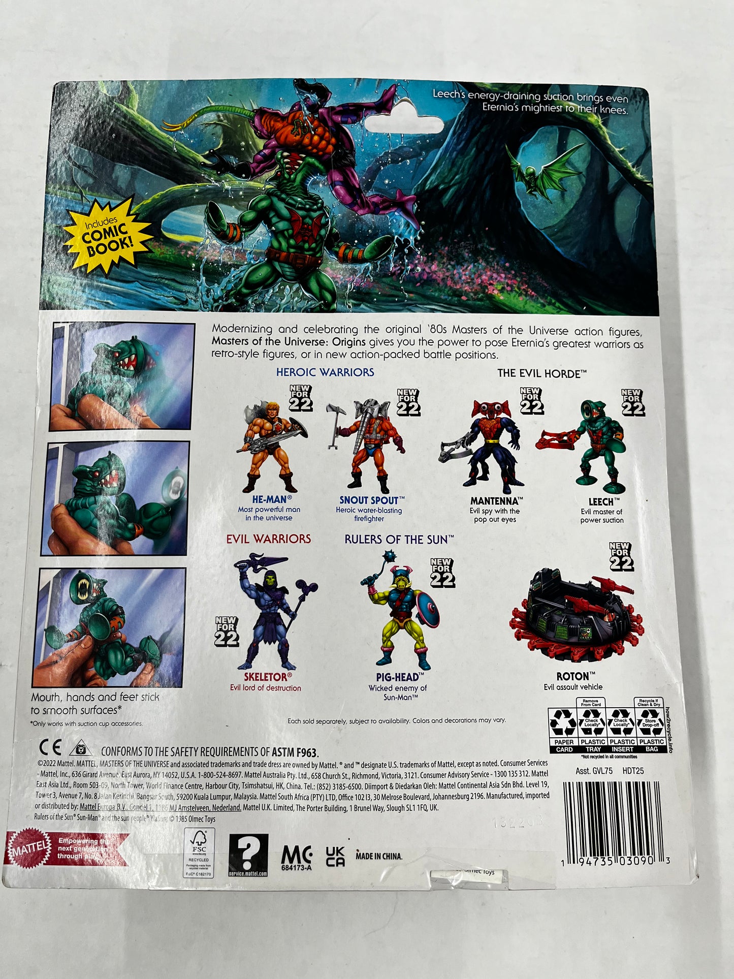 Masters Of The Universe Leech Deluxe Unpunched 40th Anniversary MOTU Mattel 2022