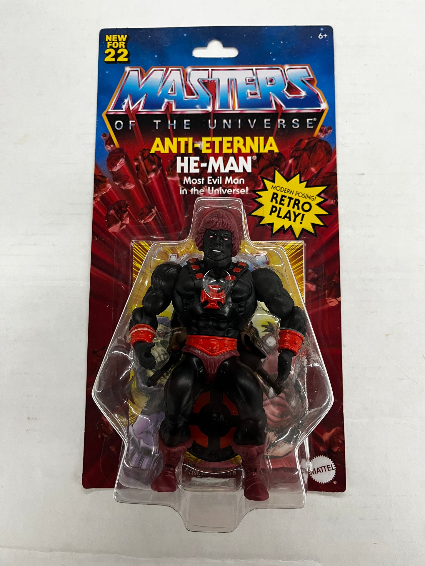 Mattel Masters of the Universe Retro Anti-Eternia He-Man Action Figure w/ clamshell