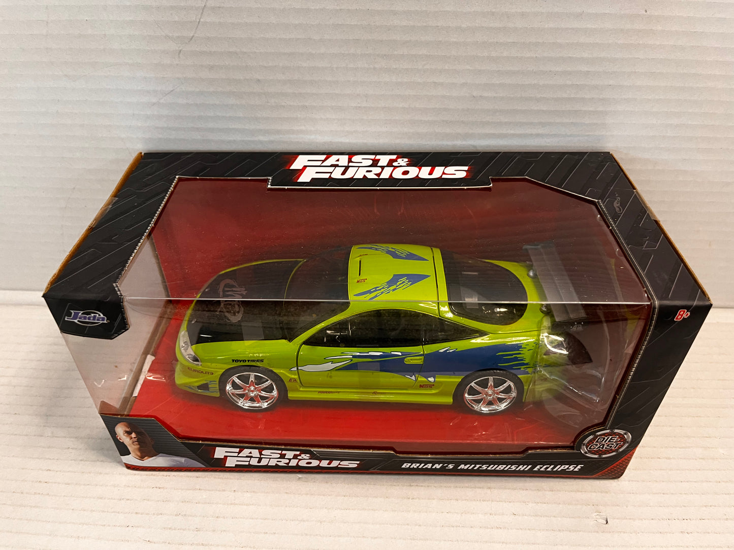 BRIAN'S MITSUBISHI ECLIPSE GREEN THE FAST & THE FURIOUS 1/24 MODEL JADA 97603
