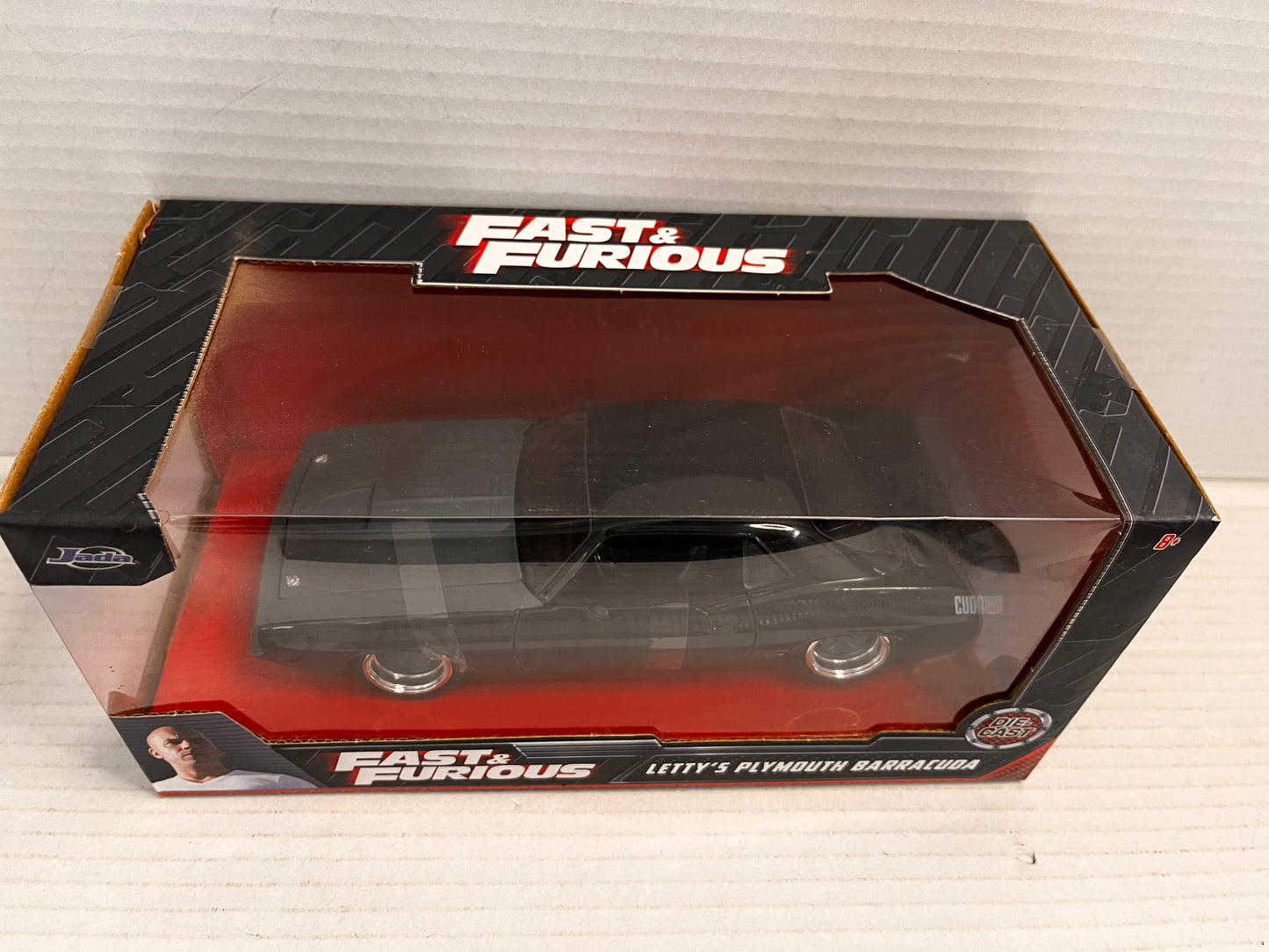 PLYMOUTH BARRACUDA LETTY'S BLACK FAST AND THE FURIOUS 1:24 Jada