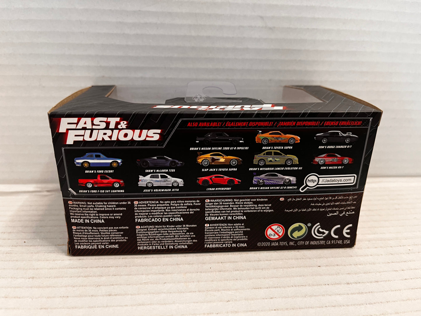 Fast and Furious Brians Ford Escort 1:32 Scale Jada 97188