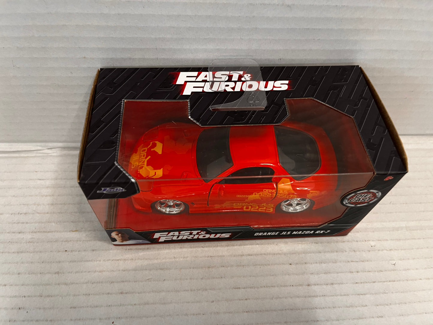 Fast & Furious Orange JLS Mazda RX-7 RX7 Jada 1:32 Diecast Model Car RED