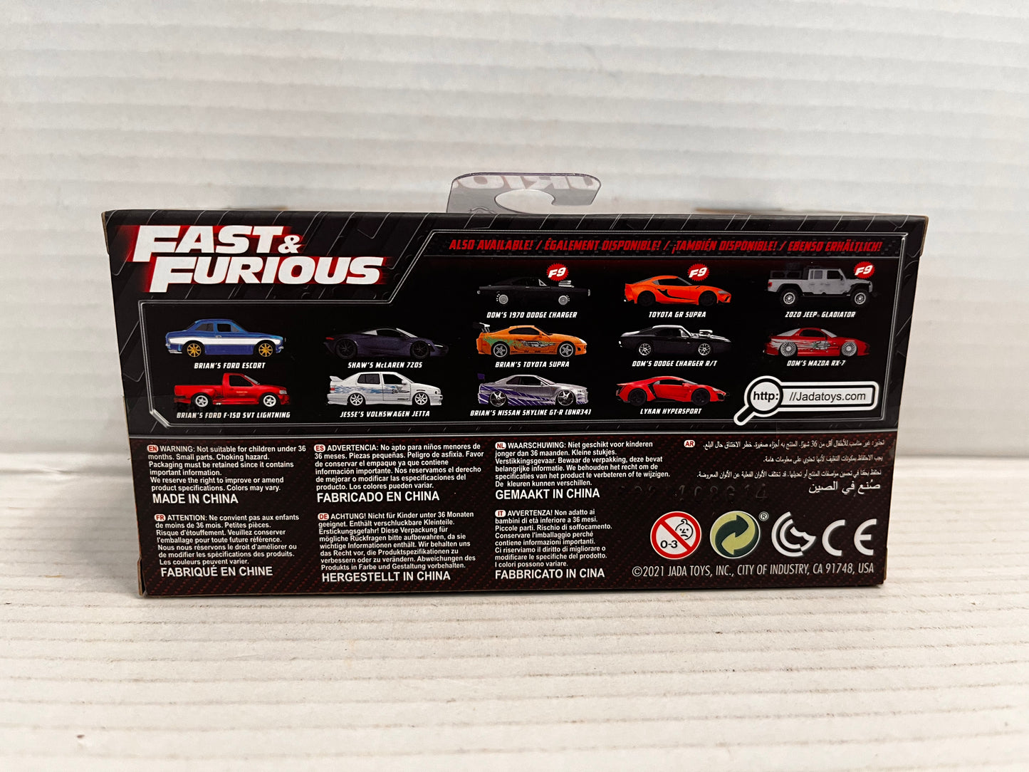 Fast & Furious Orange JLS Mazda RX-7 RX7 Jada 1:32 Diecast Model Car RED