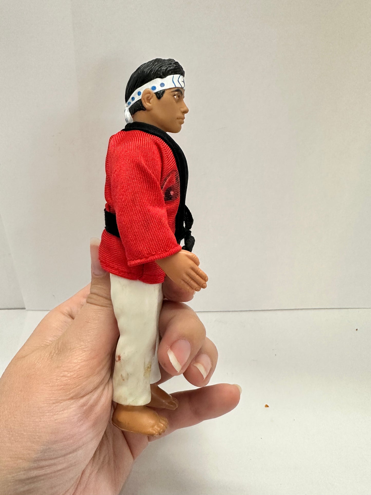 VTG Karate Kid - Daniel LaRusso - Remco 1986 Action Figure - Red Gi