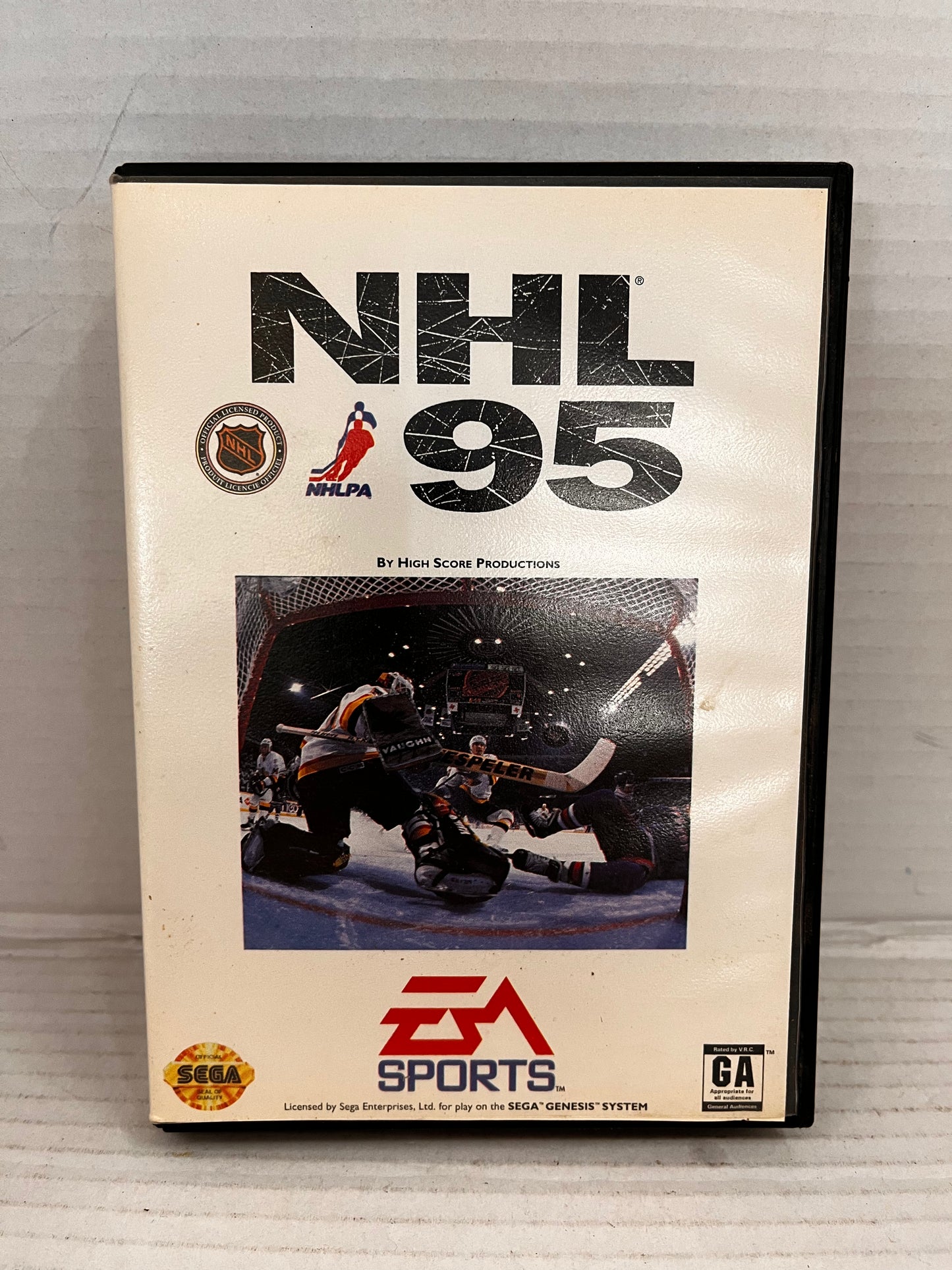 NHL 95 (Sega Genesis, 1994) w/ instructions& inserts poster included