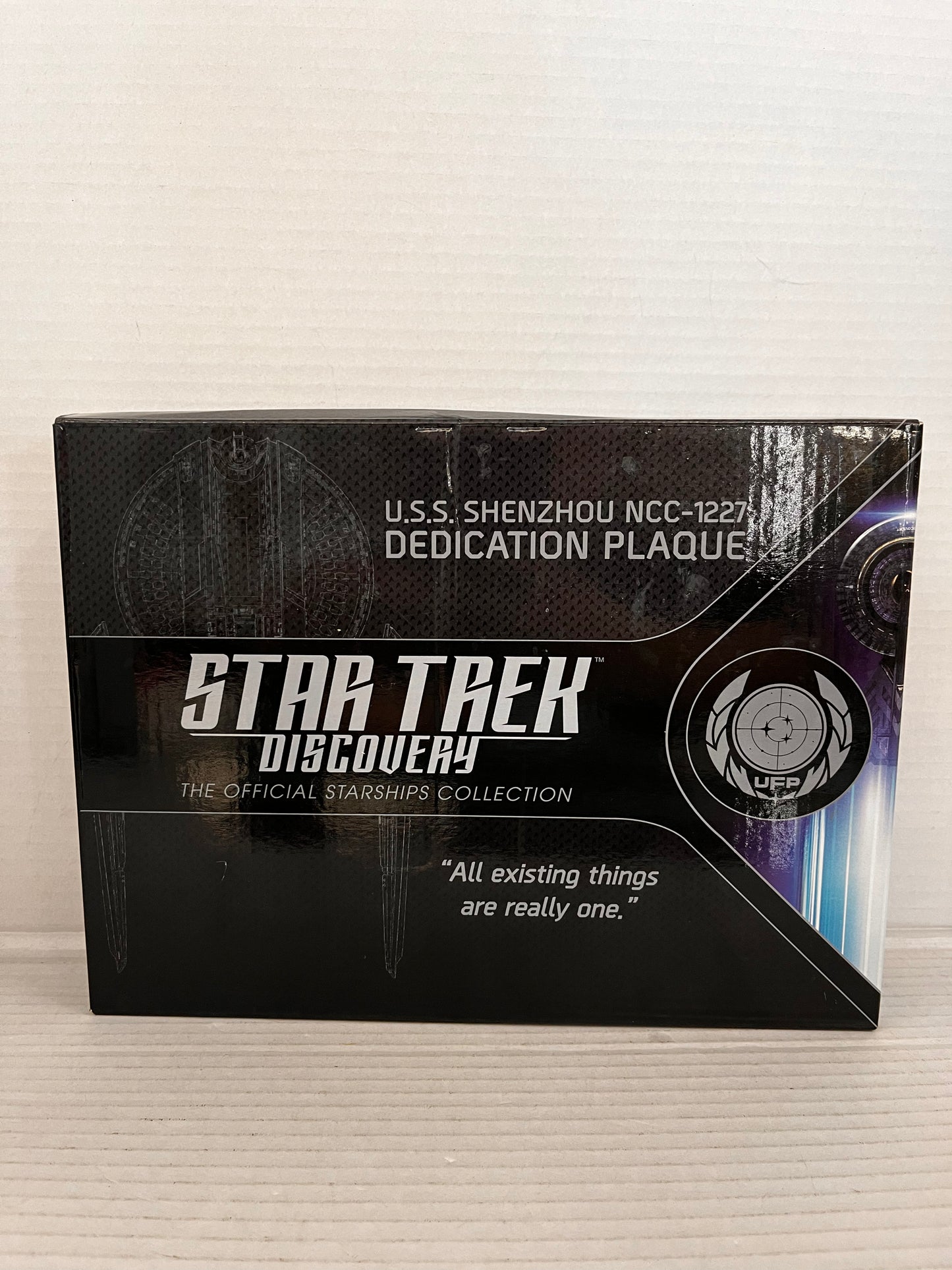 Eaglemoss: Start Trek Discovery Dedication Plaque - USS Shenzhou NCC-1227 *Mint*