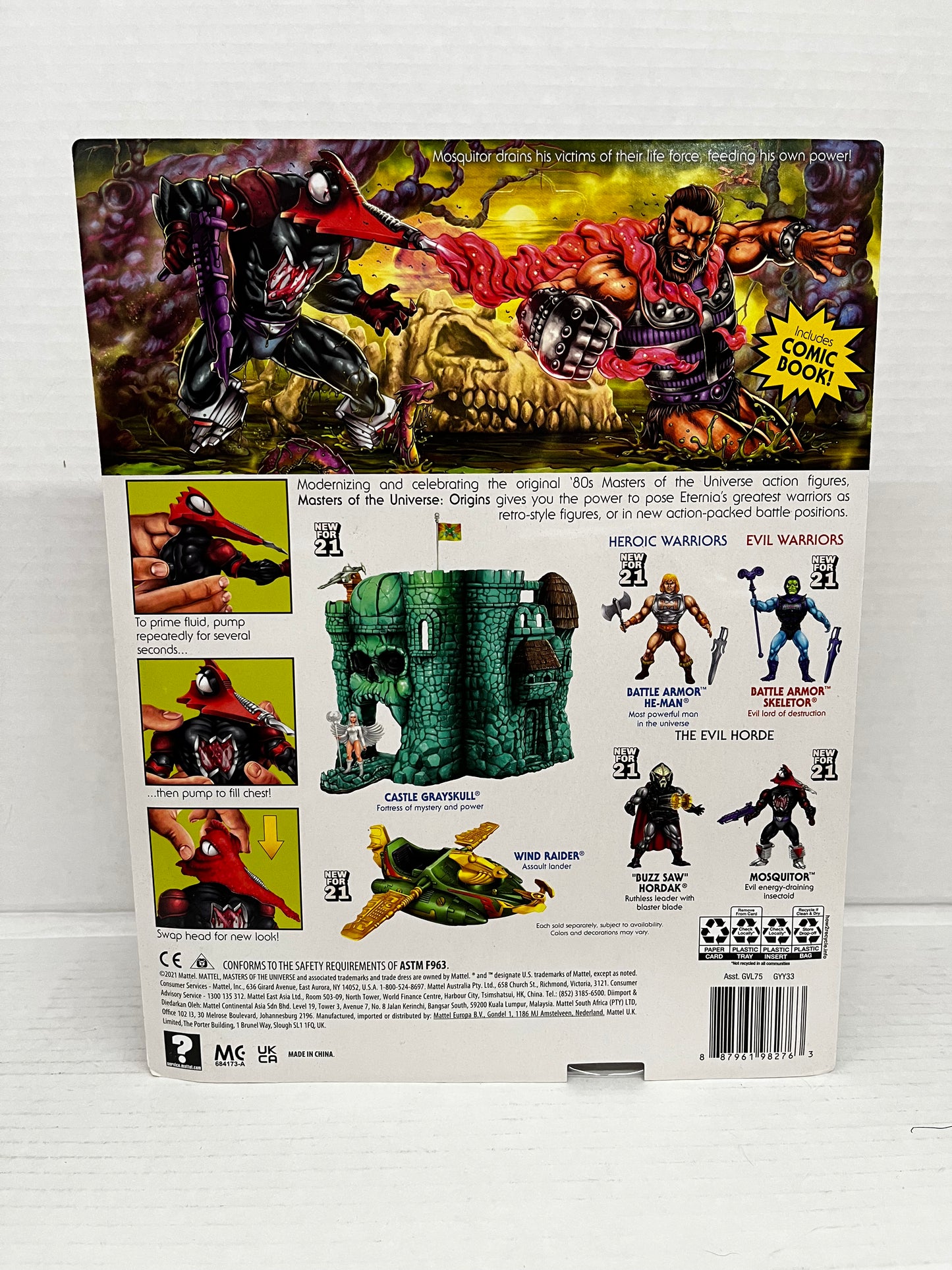 Masters of the Universe Origins Mosquitor Deluxe Action Figure UNPUNCHED