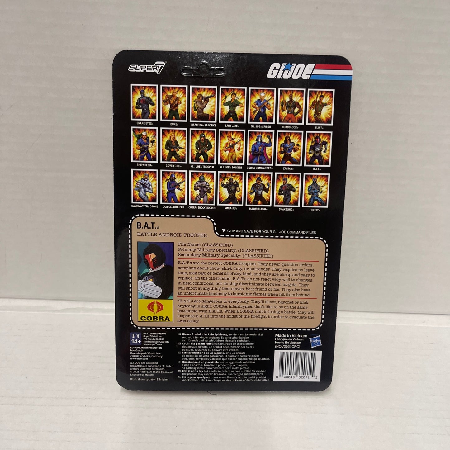 Super 7 G.I. Joe Cobra B.A.T. BAT - Action Figure