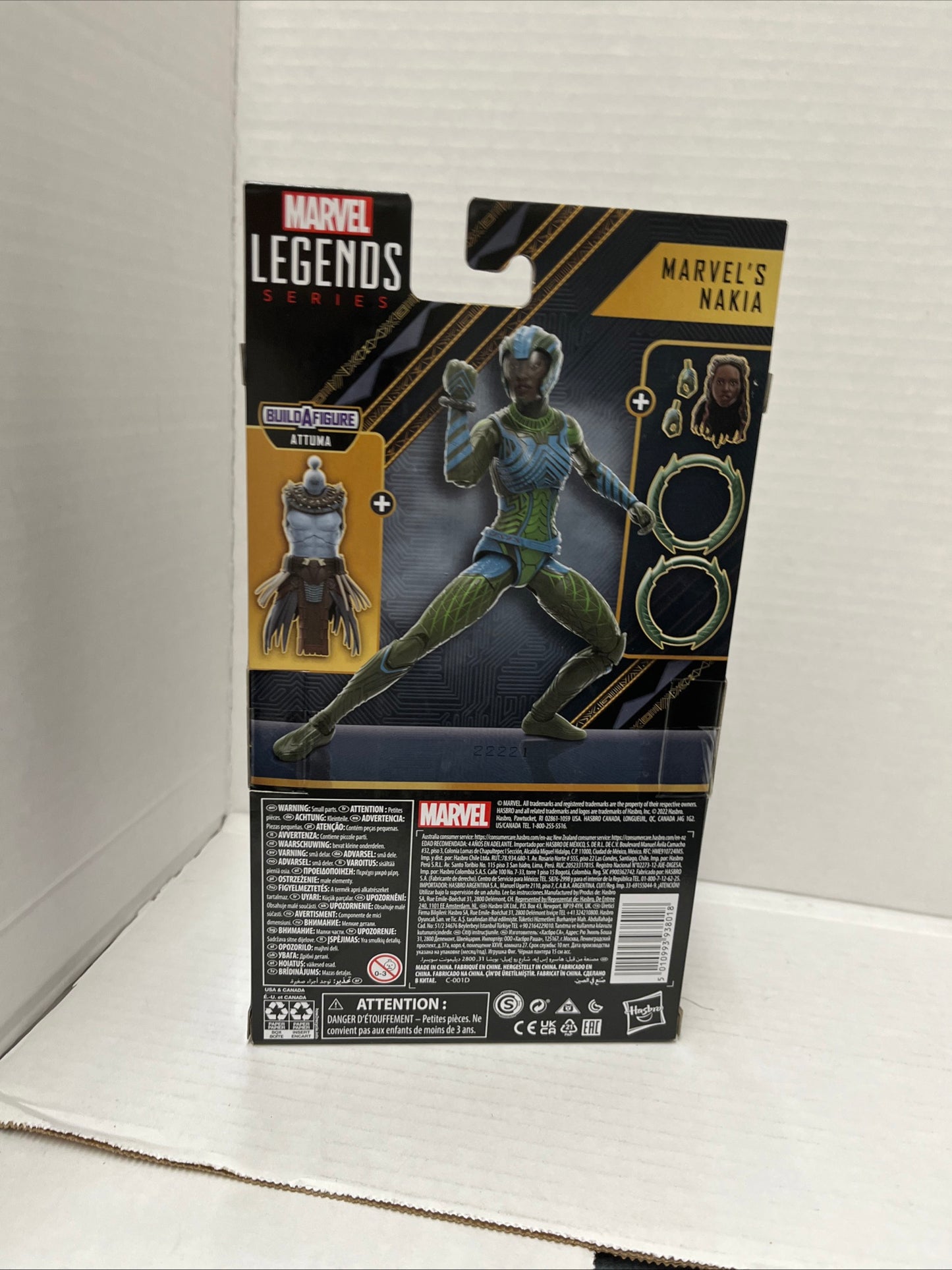 Marvel Legends Black Panther 2 Wakanda Forever Nakia Build-A-Figure Attuma