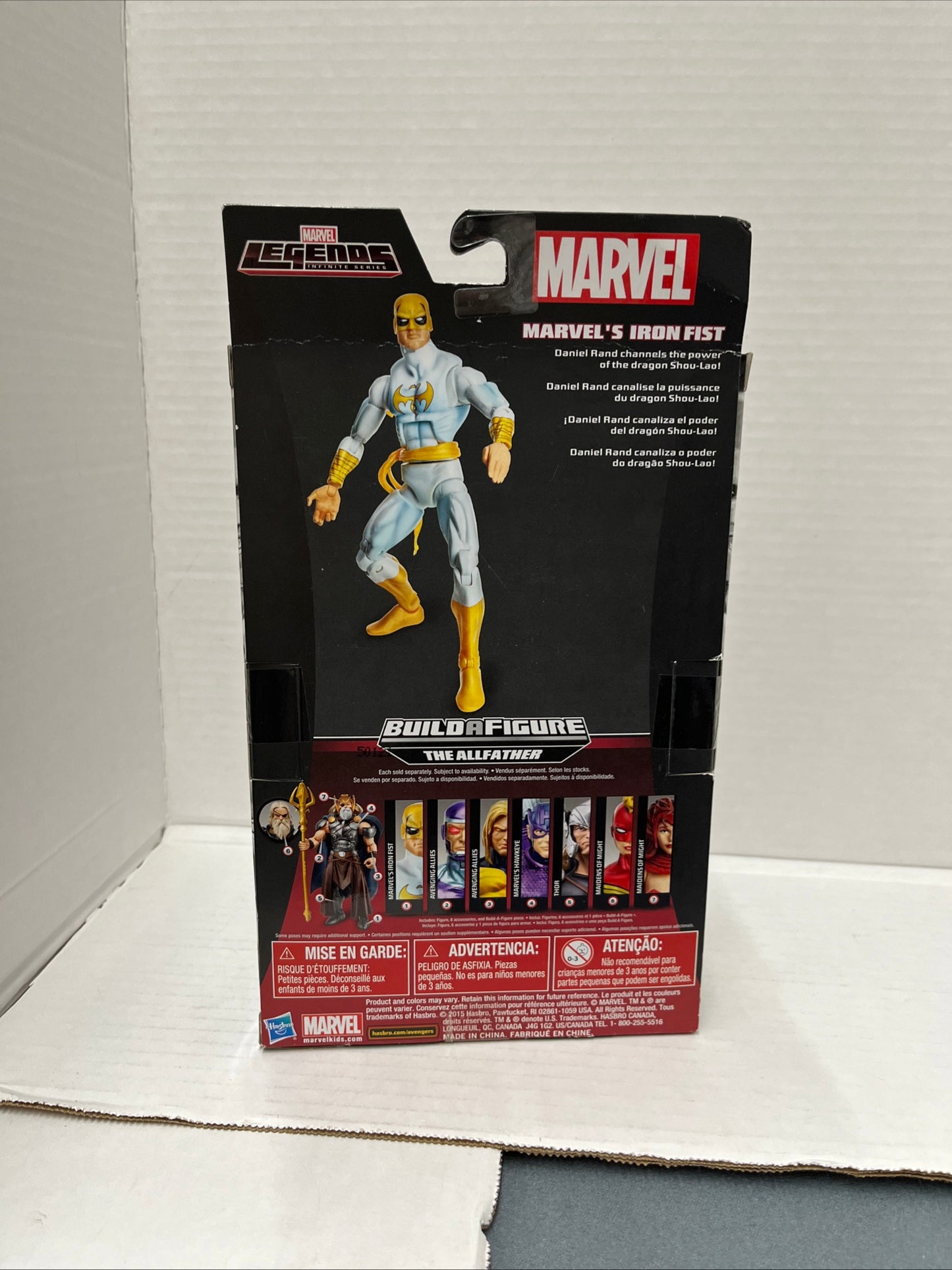 Marvel Legends Infinite Series Iron Fist The Allfather Odin BAF