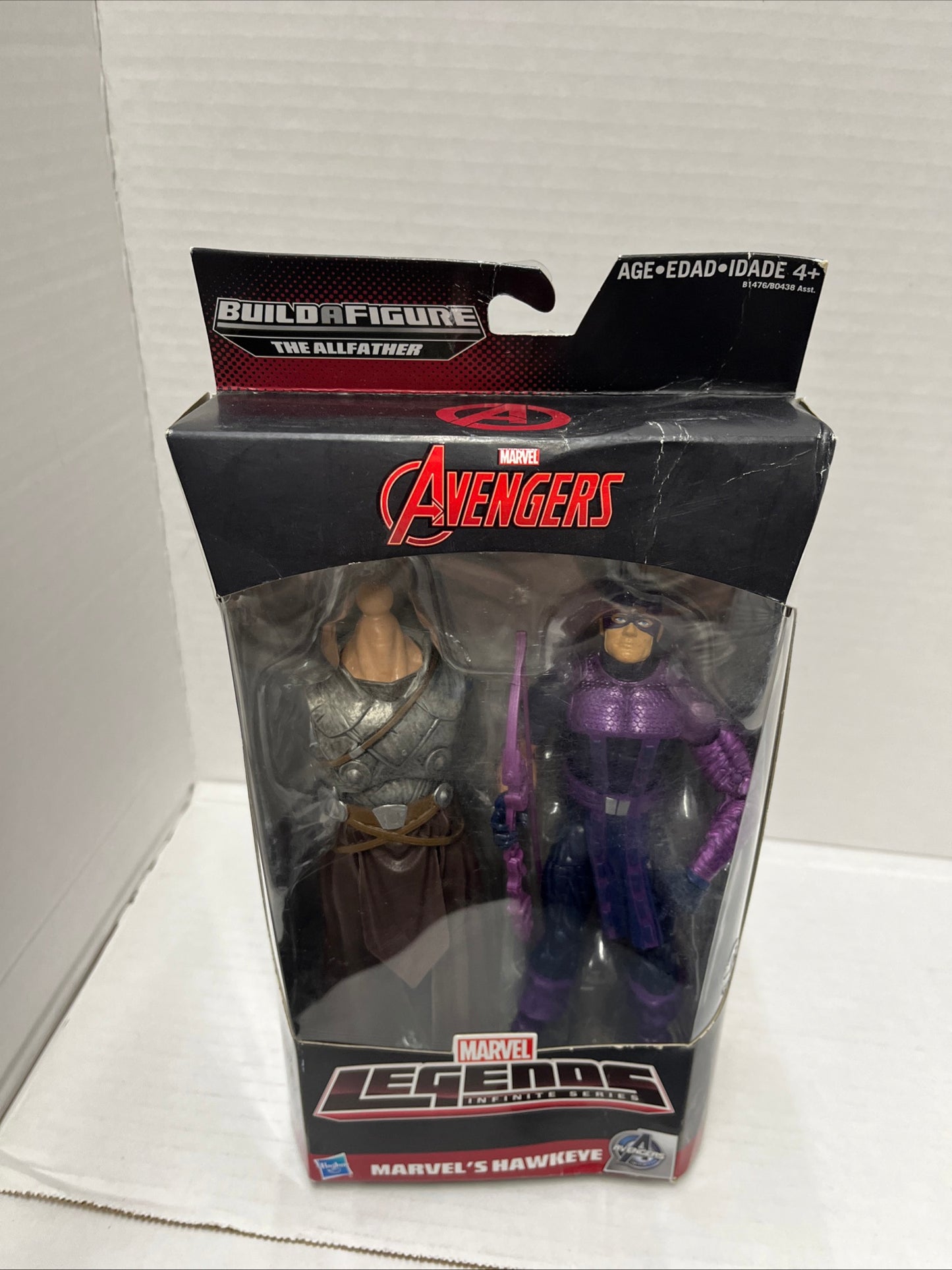 Marvel Legends, Hawkeye of the Avengers, The Allfather series. Box Damage