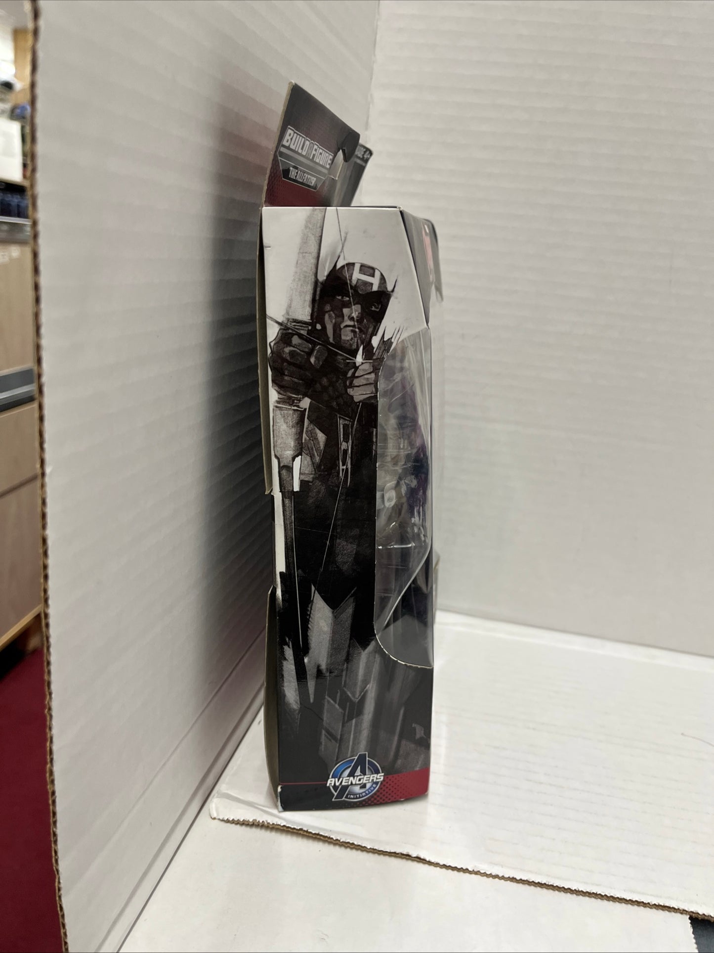Marvel Legends, Hawkeye of the Avengers, The Allfather series. Box Damage