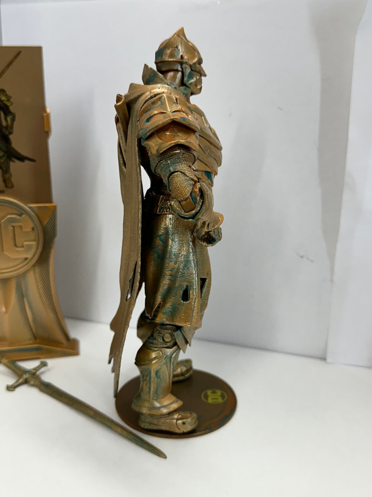 Batman Dark Knights of Steel Patina McFarlane Gold Label 7" Figure Complete
