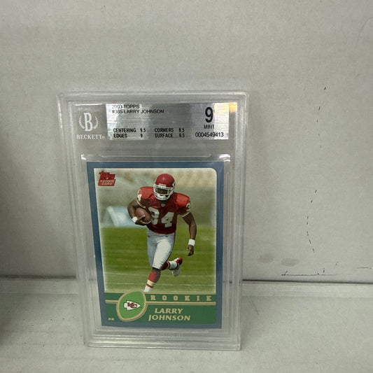 Larry Johnson RC BGS 9: 2003 Topps Rookie True Gem Mint
