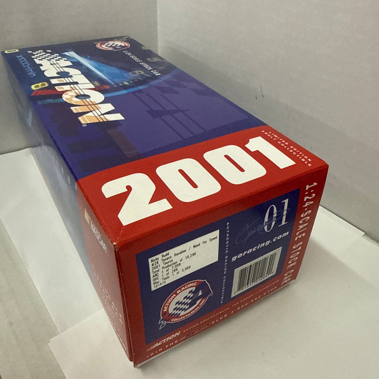 Ricky Rudd Action 2001 Taurus #28 Texaco Need For Speed 1:24 Diecast Car Bank