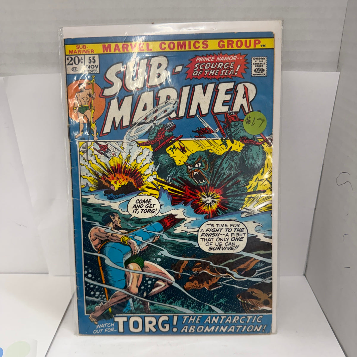 Sub-Mariner #55 1st Appearance of Torg Marvel 1972