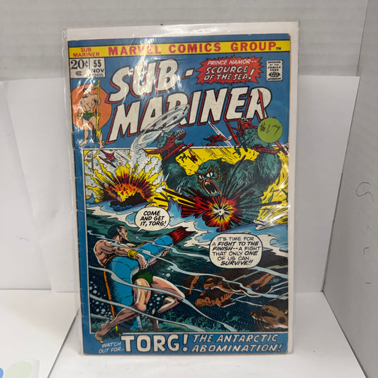 Sub-Mariner #55 1st Appearance of Torg Marvel 1972