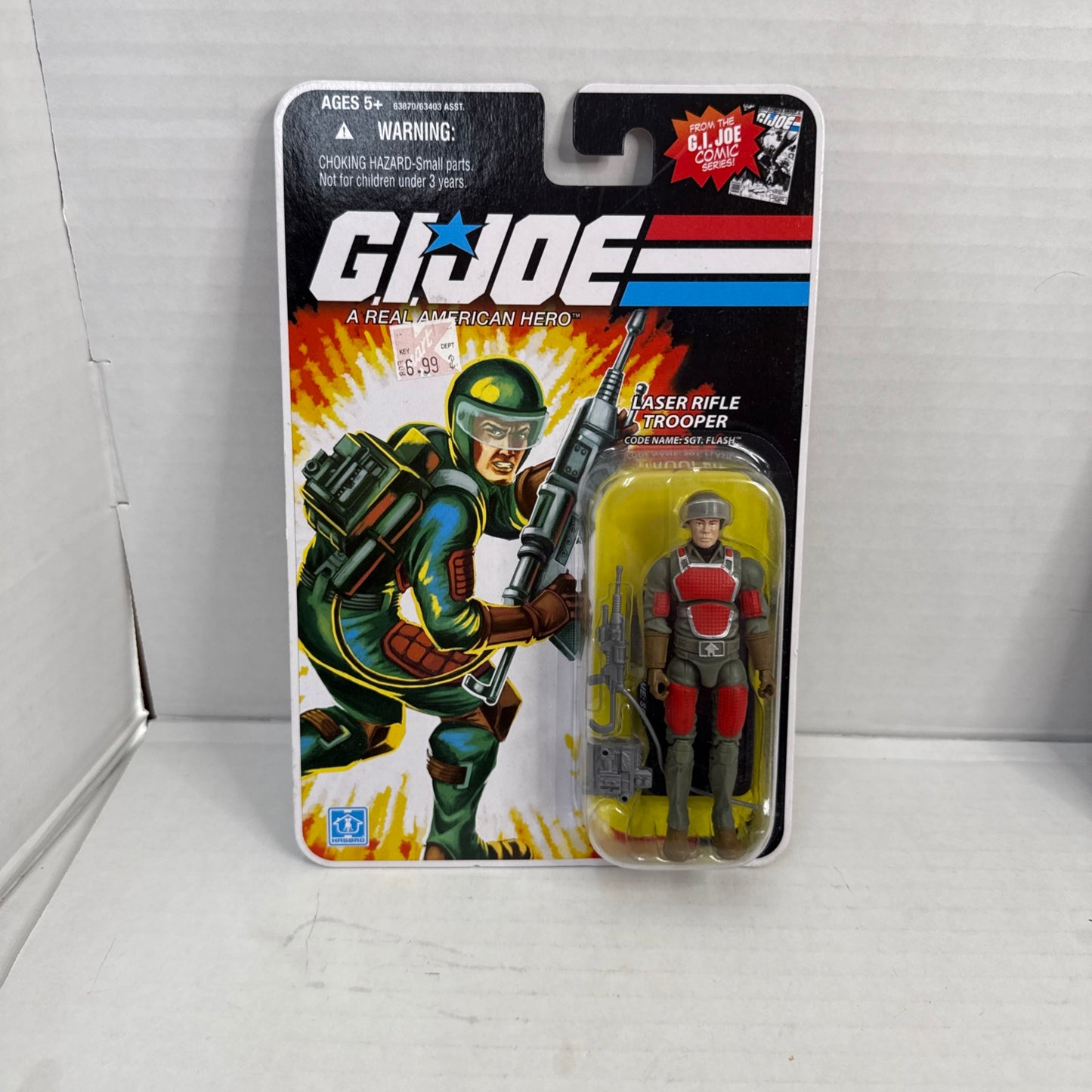 GI Joe Comic Series Laser Rifle Trooper Sgt Flash Action Figure New 2008