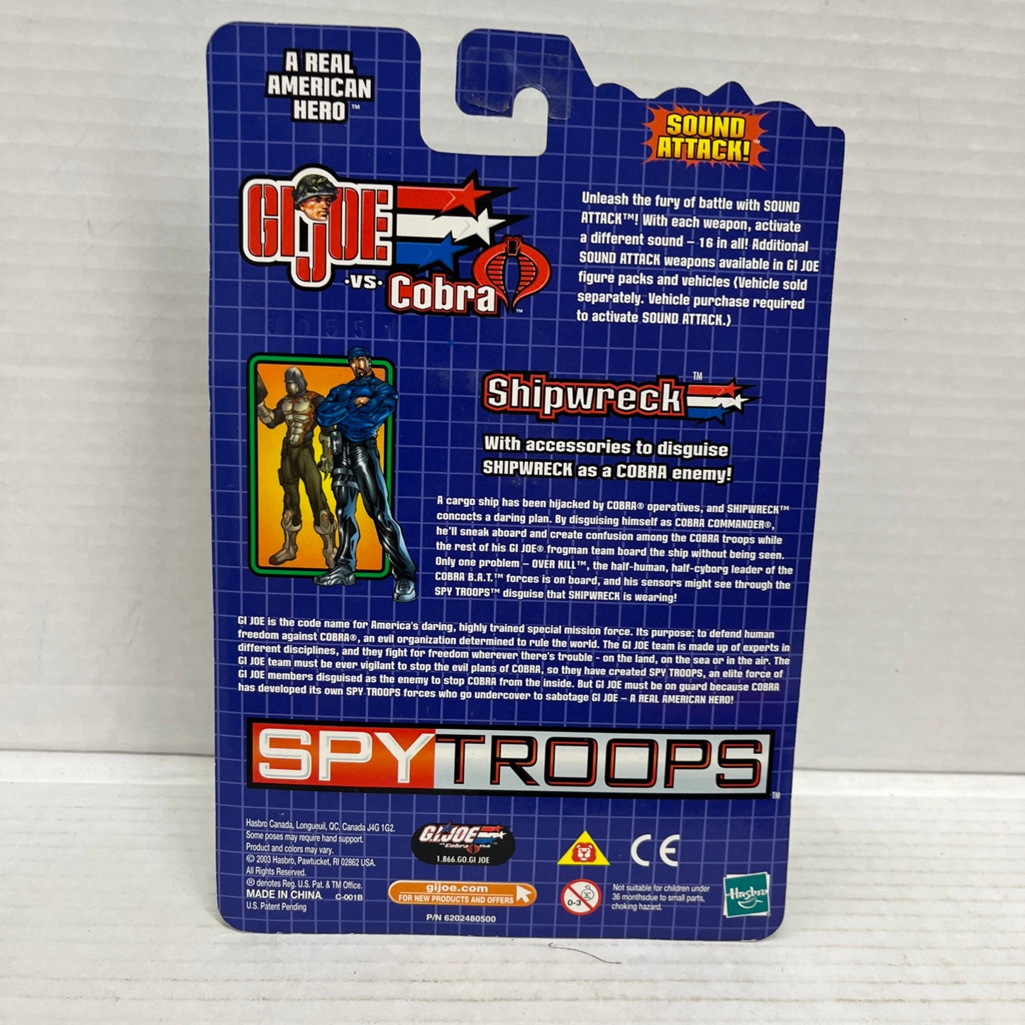 G.I. Joe vs. Cobra Shipwreck vs Over Kill SPY Troops 2003 Hasbro 3 3/4 in NEW