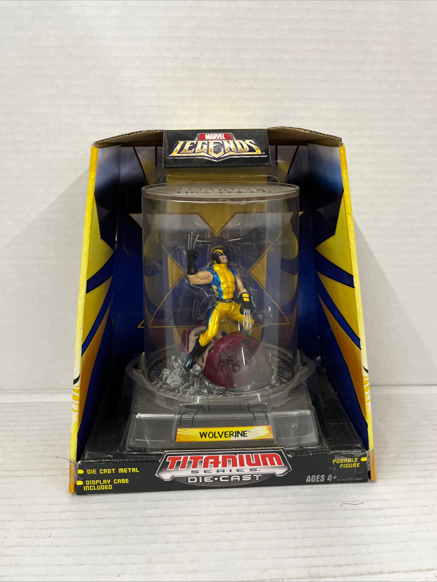 Marvel Legends Micro Machines Titanium Series Die-Cast Wolverine Figure NEW 9523