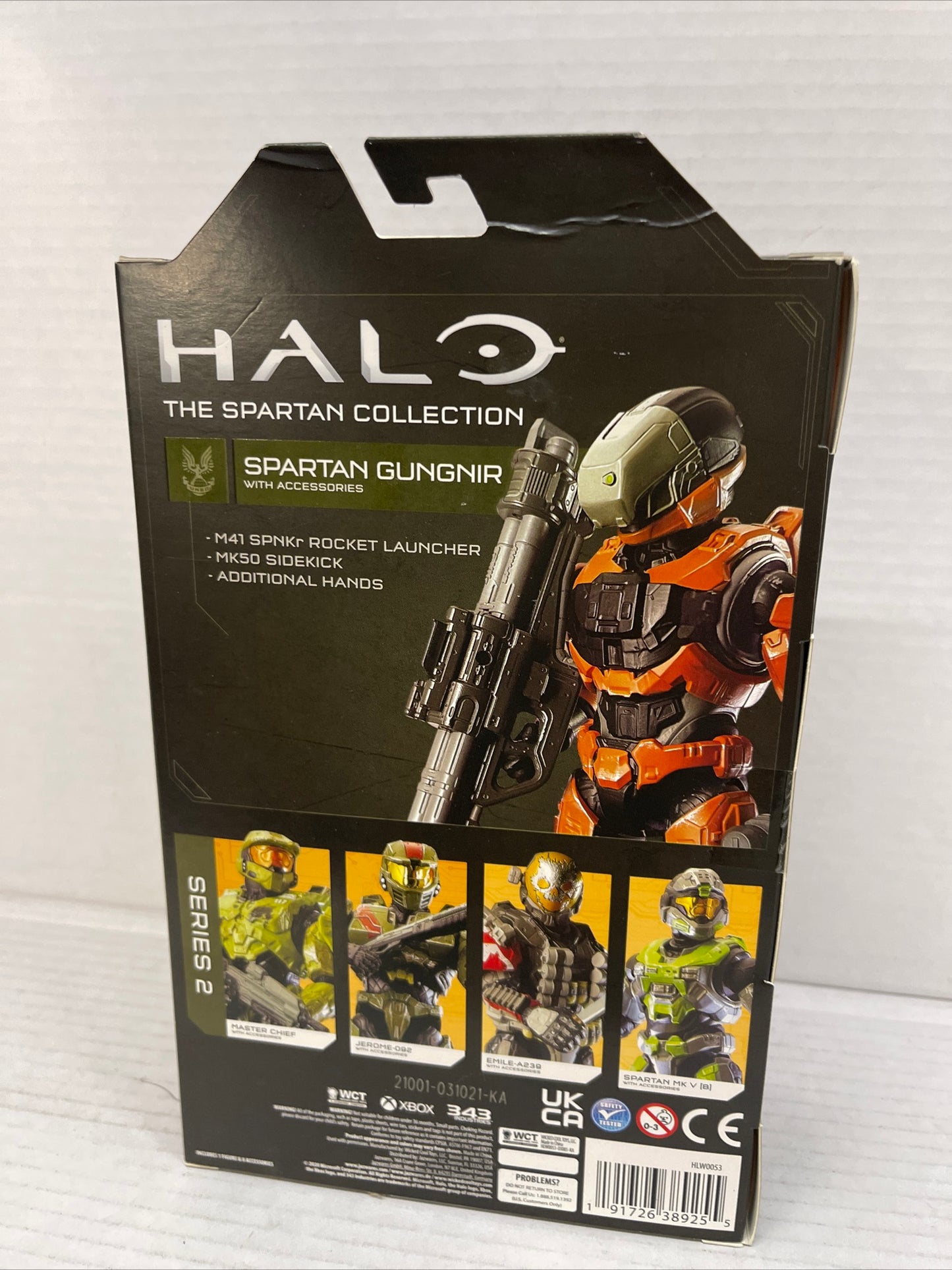 2021 Halo Spartan Collection Series 2 Spartan Gungnir Orange Brand HLW0053