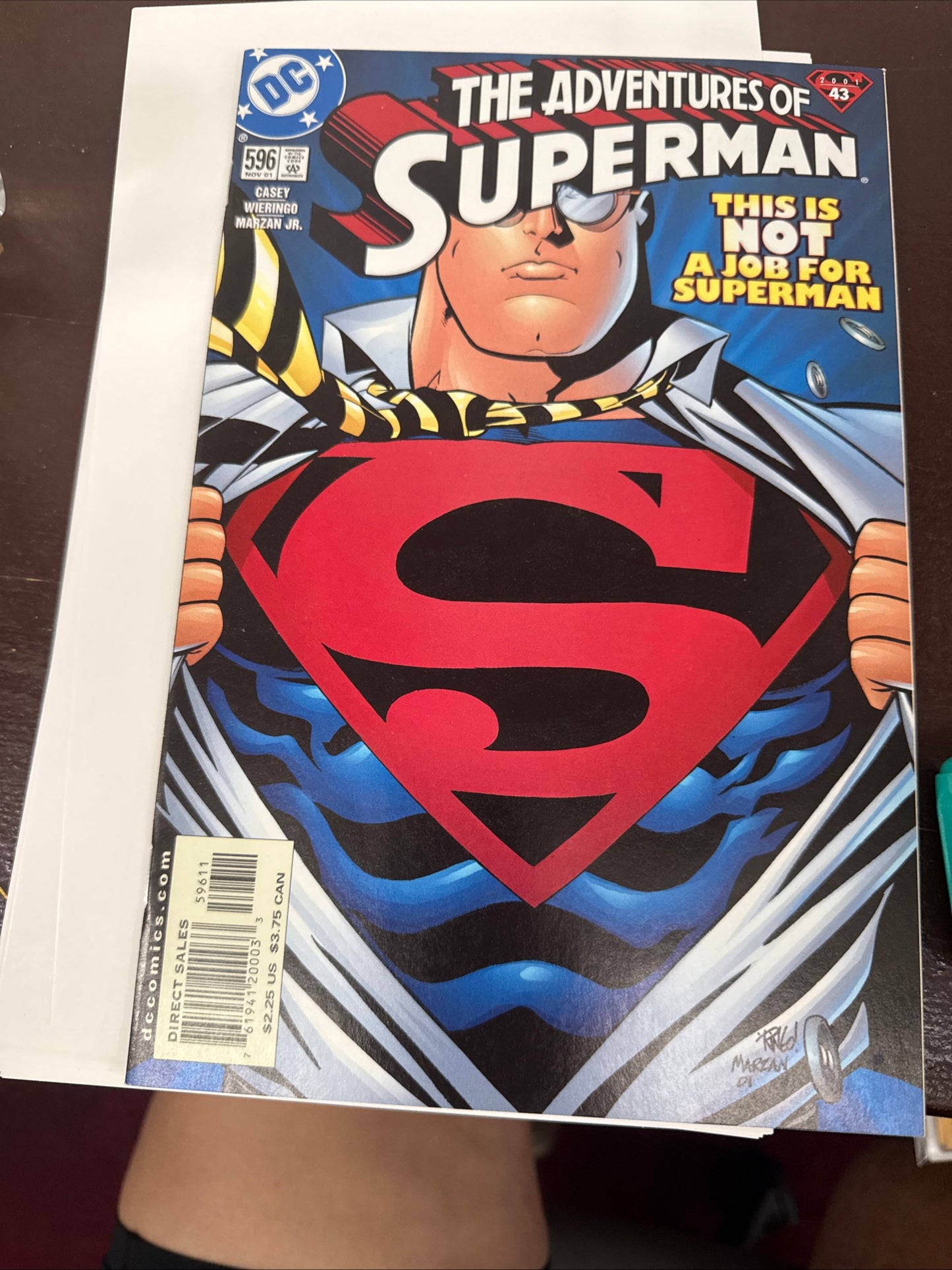 Adventures Of Superman # 596 Recalled 9/11 Variant Comic Book DC