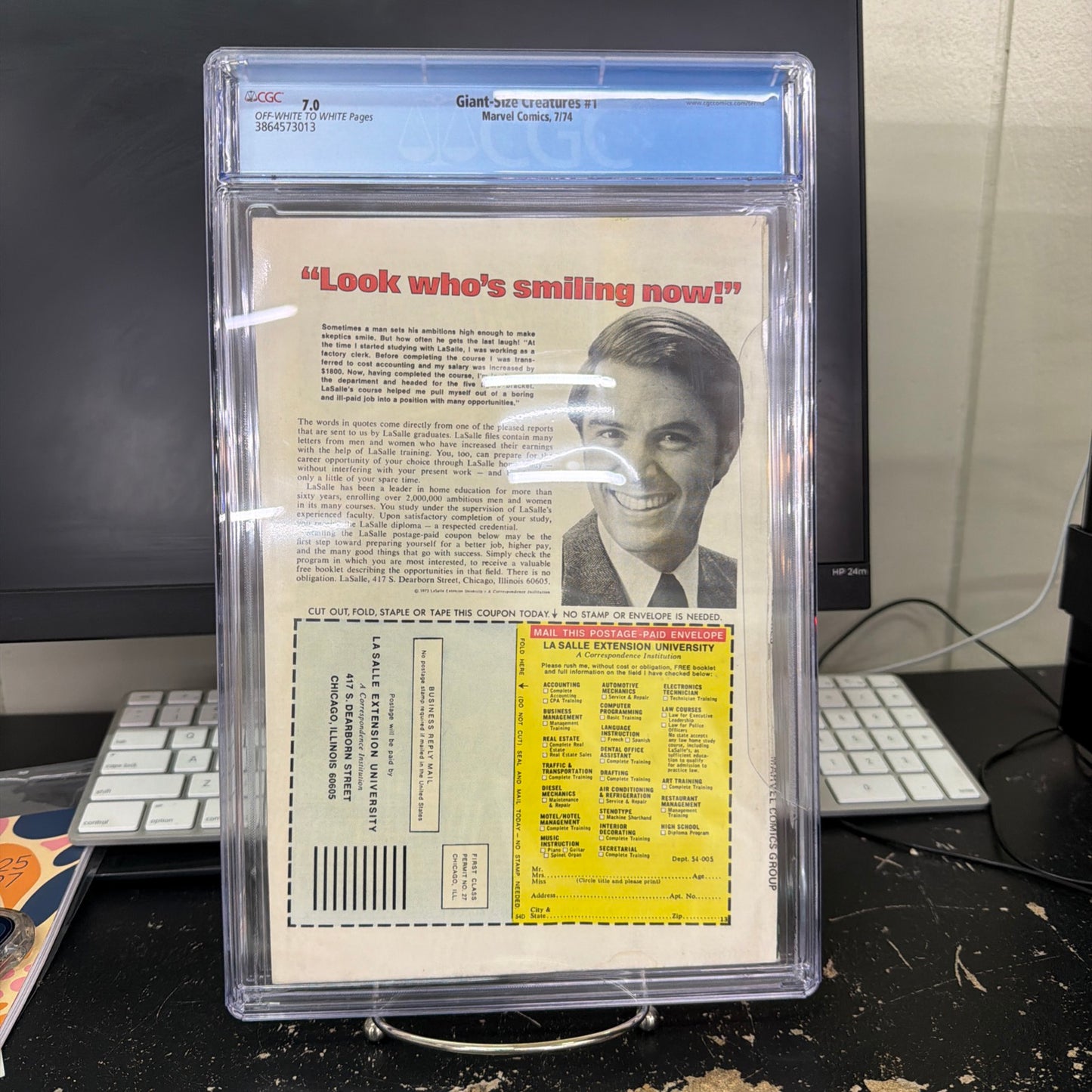 Giant-Size Creatures #1 CGC 7.0 Werewolf By Night Origin & 1st App Of Tigra Cat